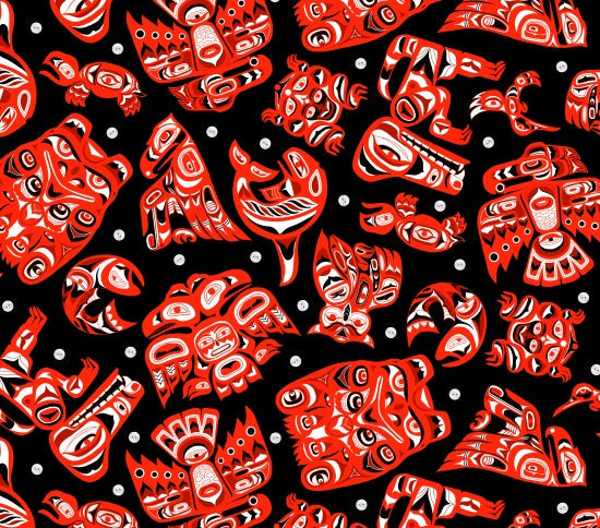 Studio d'Elizabeth - Native Spirit - Multi noir/rouge - 585-blackred