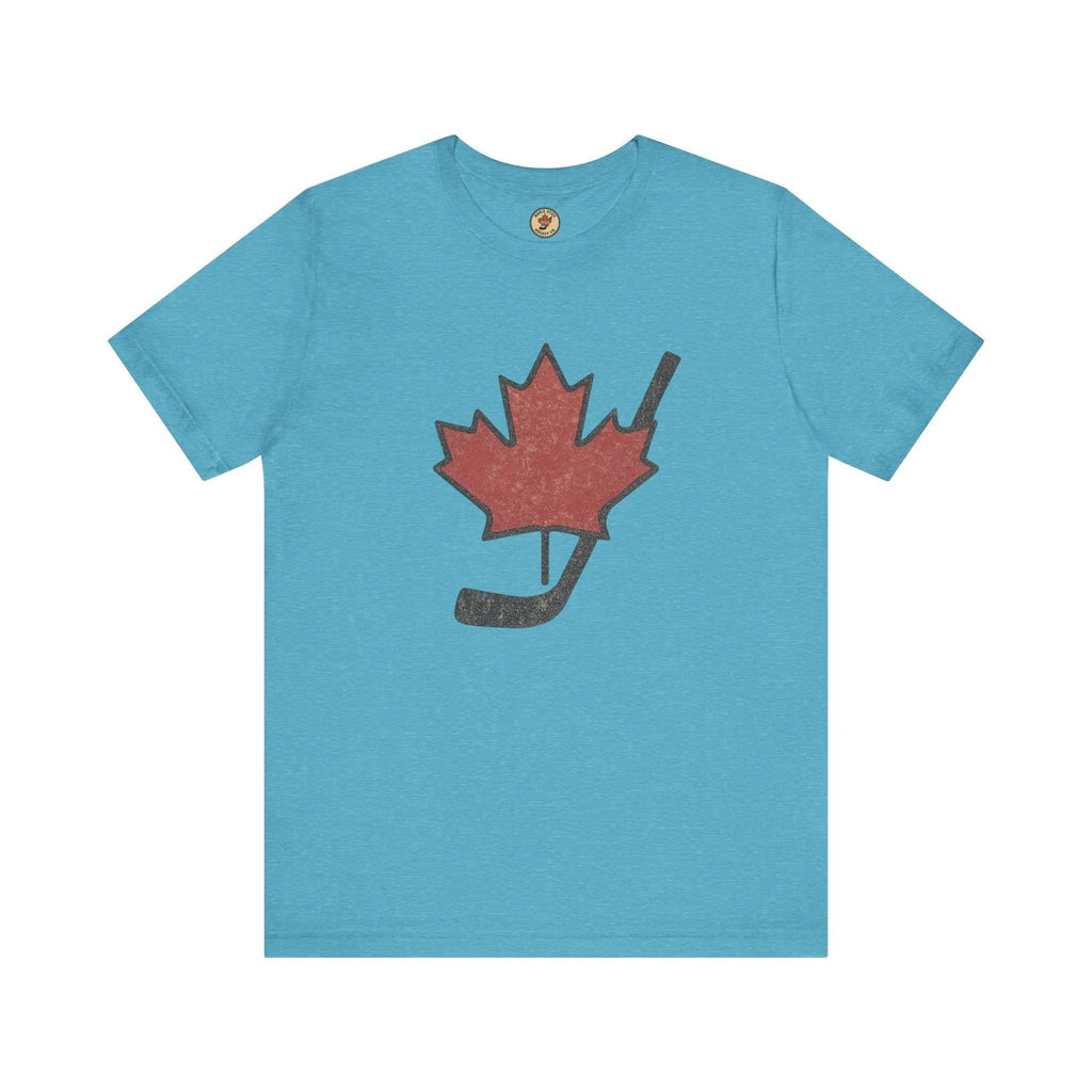 Maple Leaf Hockey Stick T-Shirt – Canadian Pride Shirt