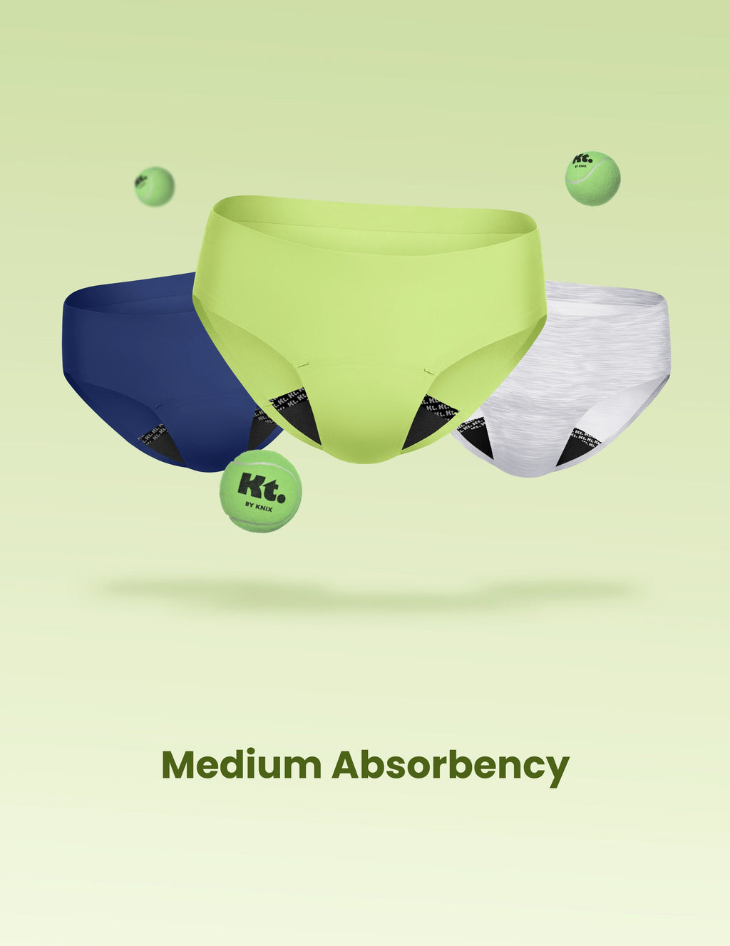 Teen Leakproof UltraThin No-Show Bikini 3-Pack