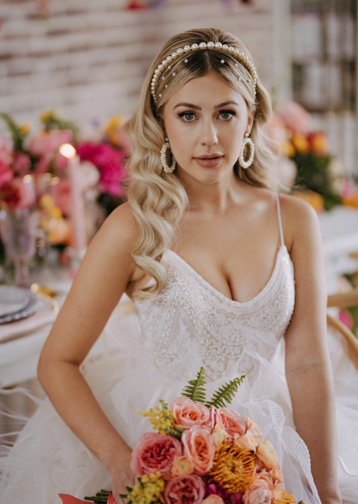 PAULA Pearl Wedding Headband