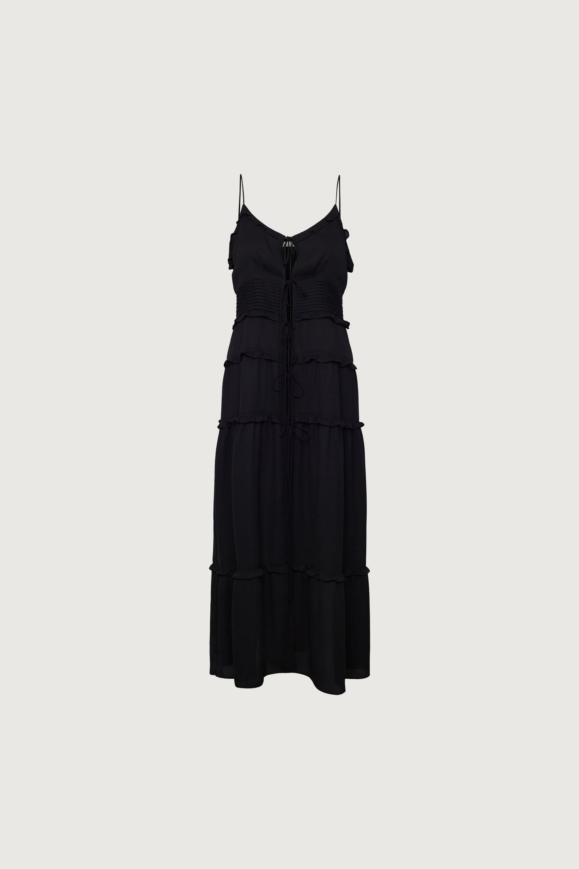 ROBE MIDI TRANSPARENTE À NOUER SUR LE DEVANT