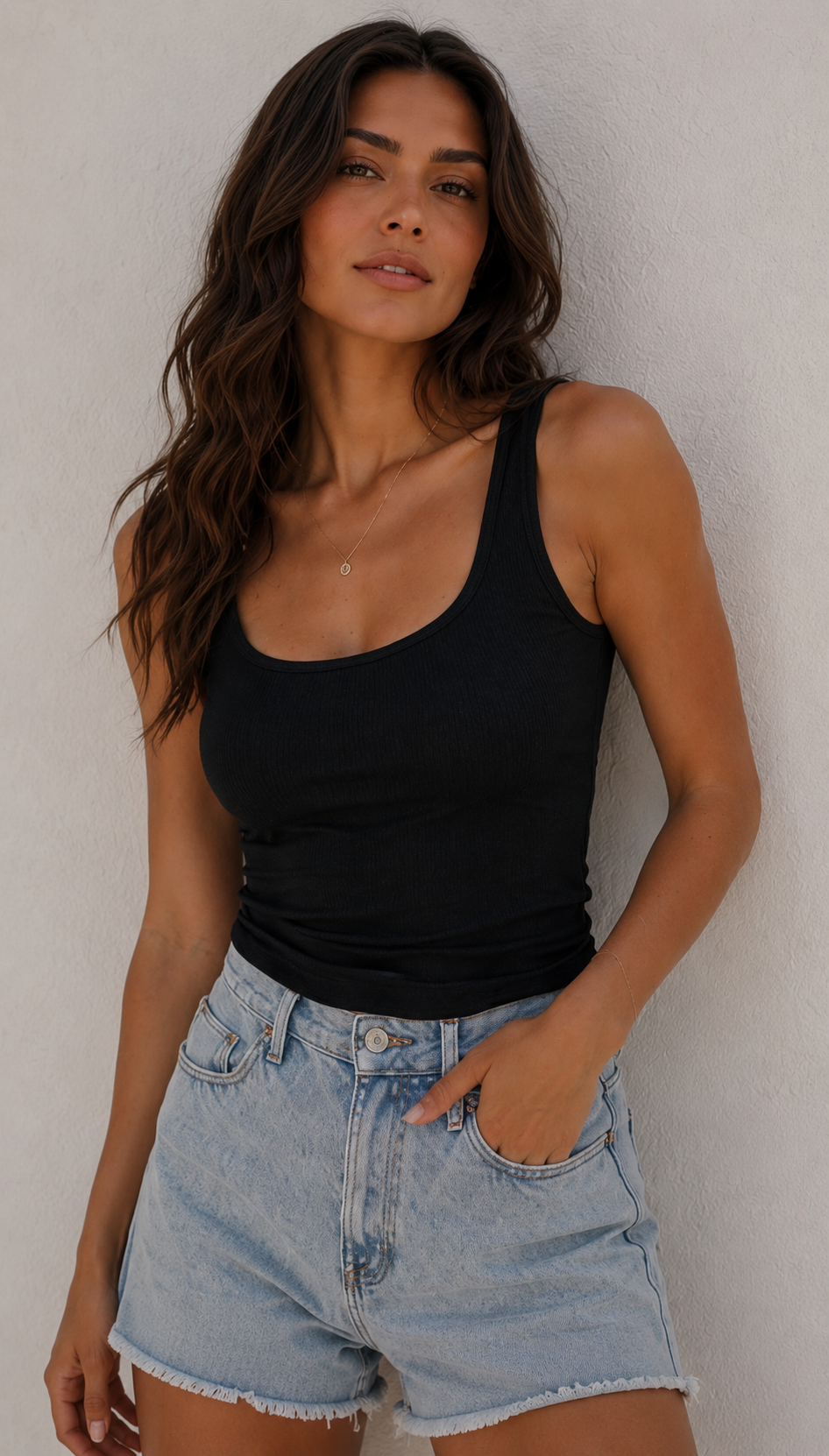 Cropped Camisole - Black