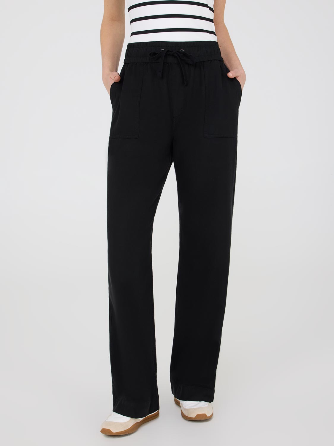 Pantalon Tencel à jambes larges