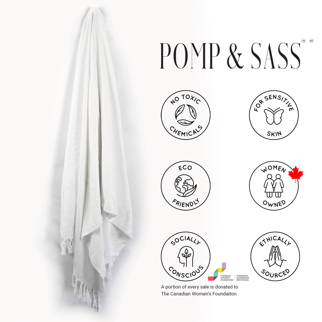 Turkish Towels Canada | Set in White