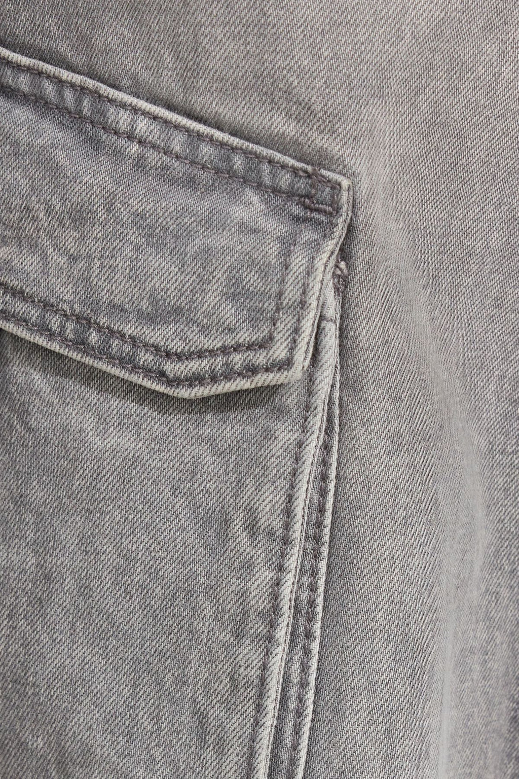 High Rise Wide Cargo Jeans