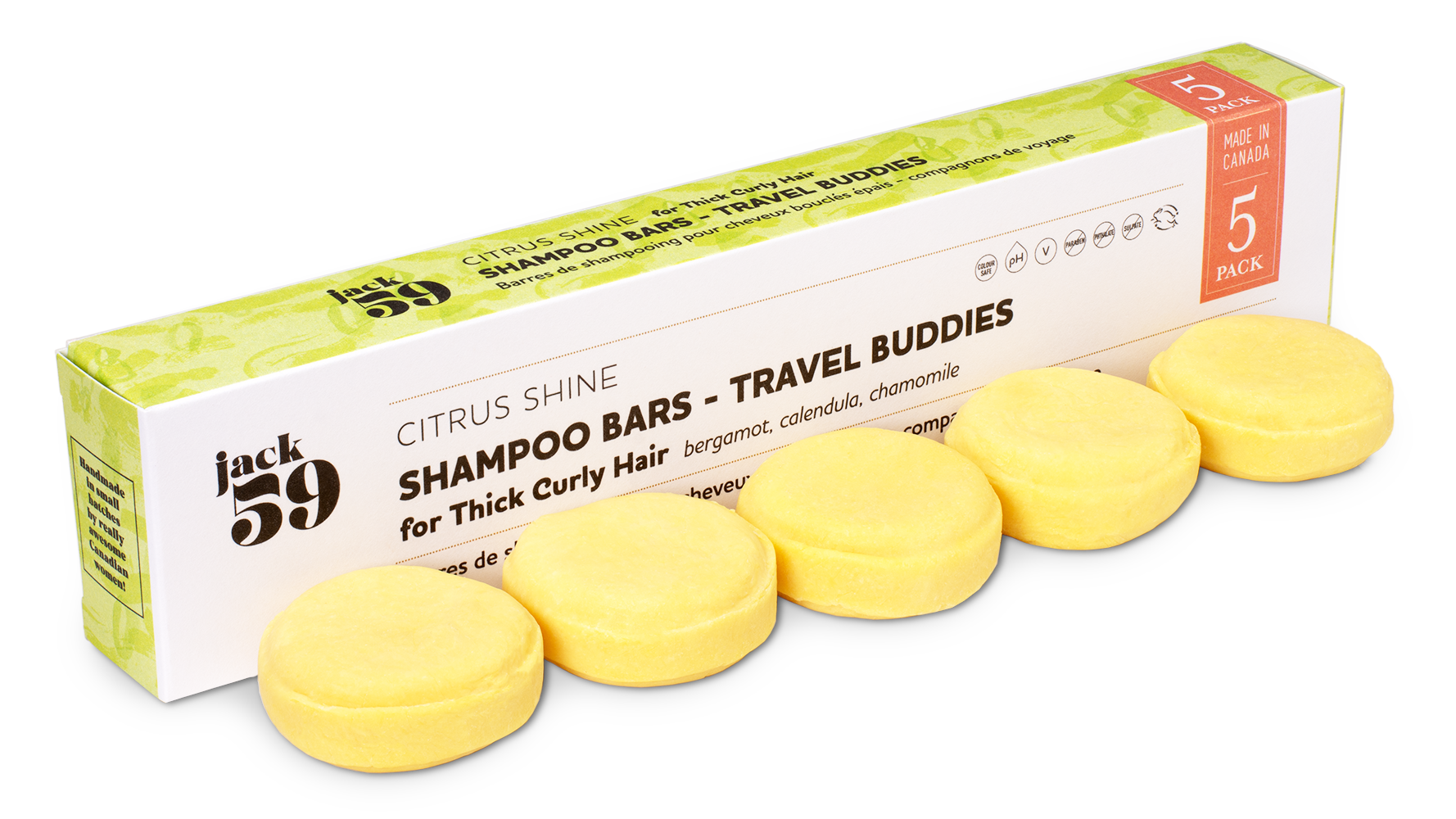 Recharge Travel Buddy, pack de 5 - Shampoing