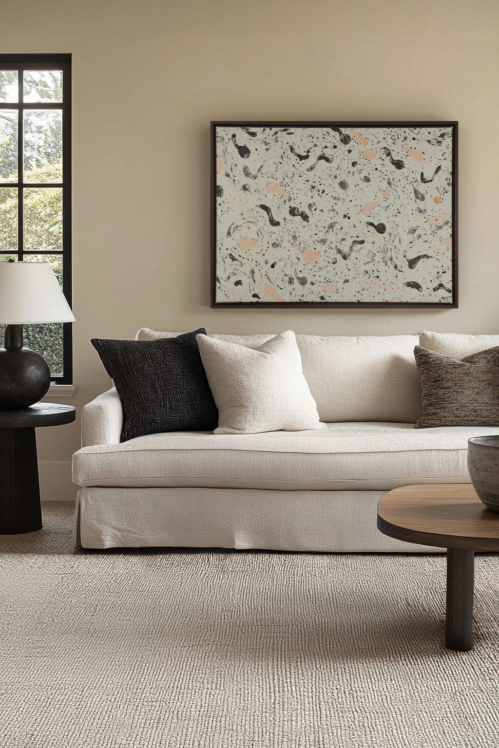 ABSTRACT SPARKS, Stretched Canvas Artwork