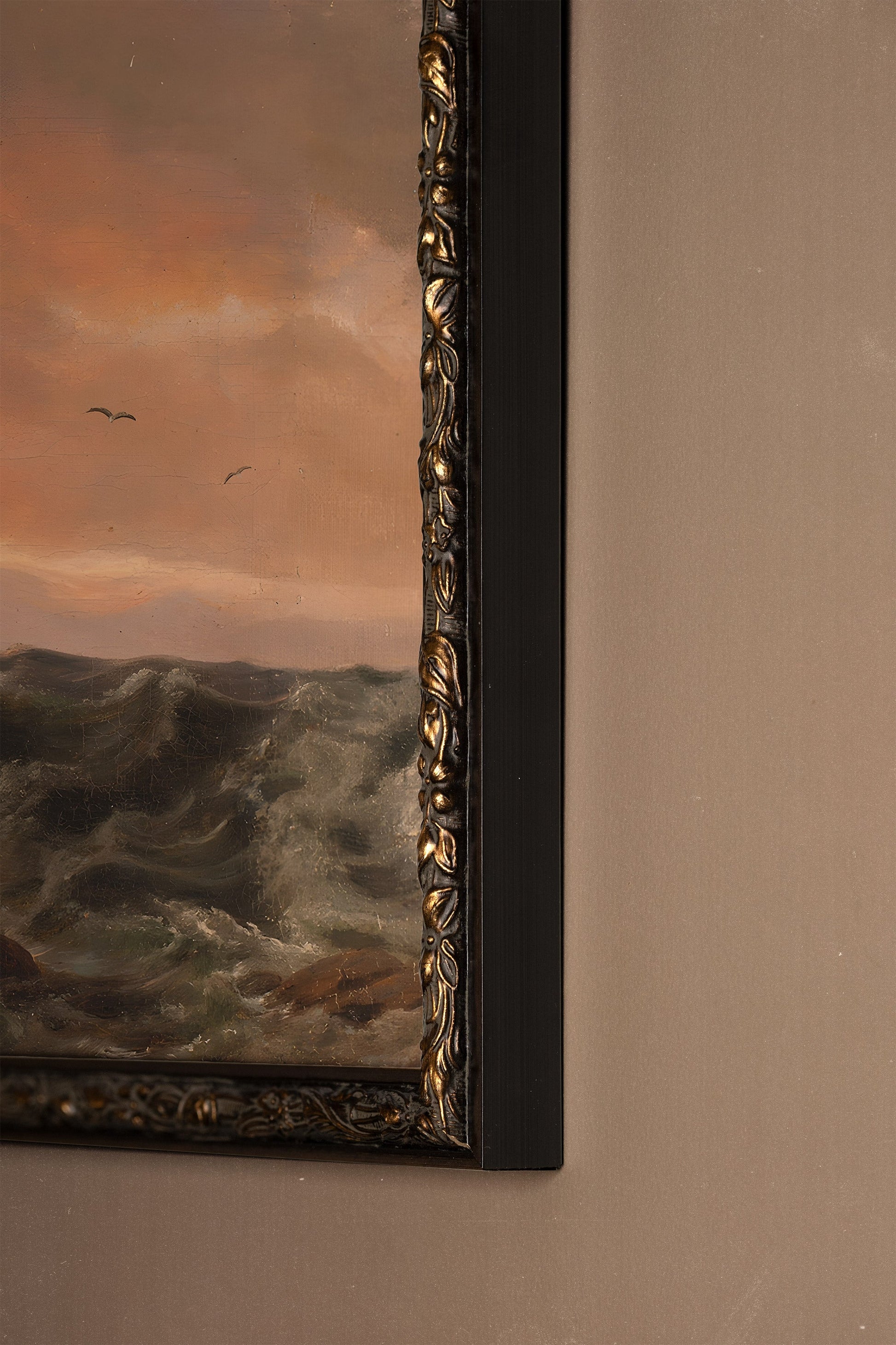 VINTAGE BRONZE FRAME, REMNANT OF THE WAVES