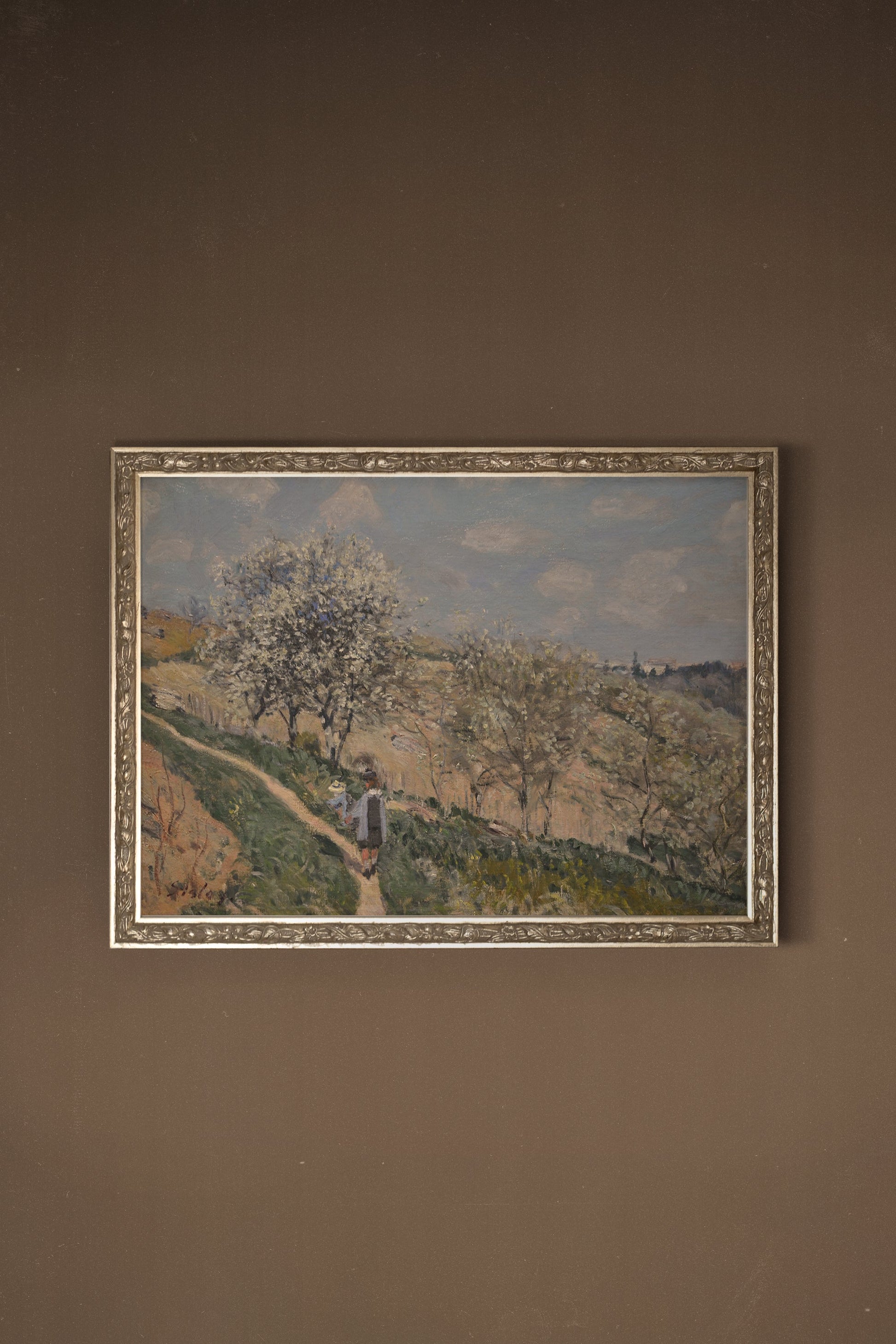 Blooming in Bougival, Vintage Silver Frame