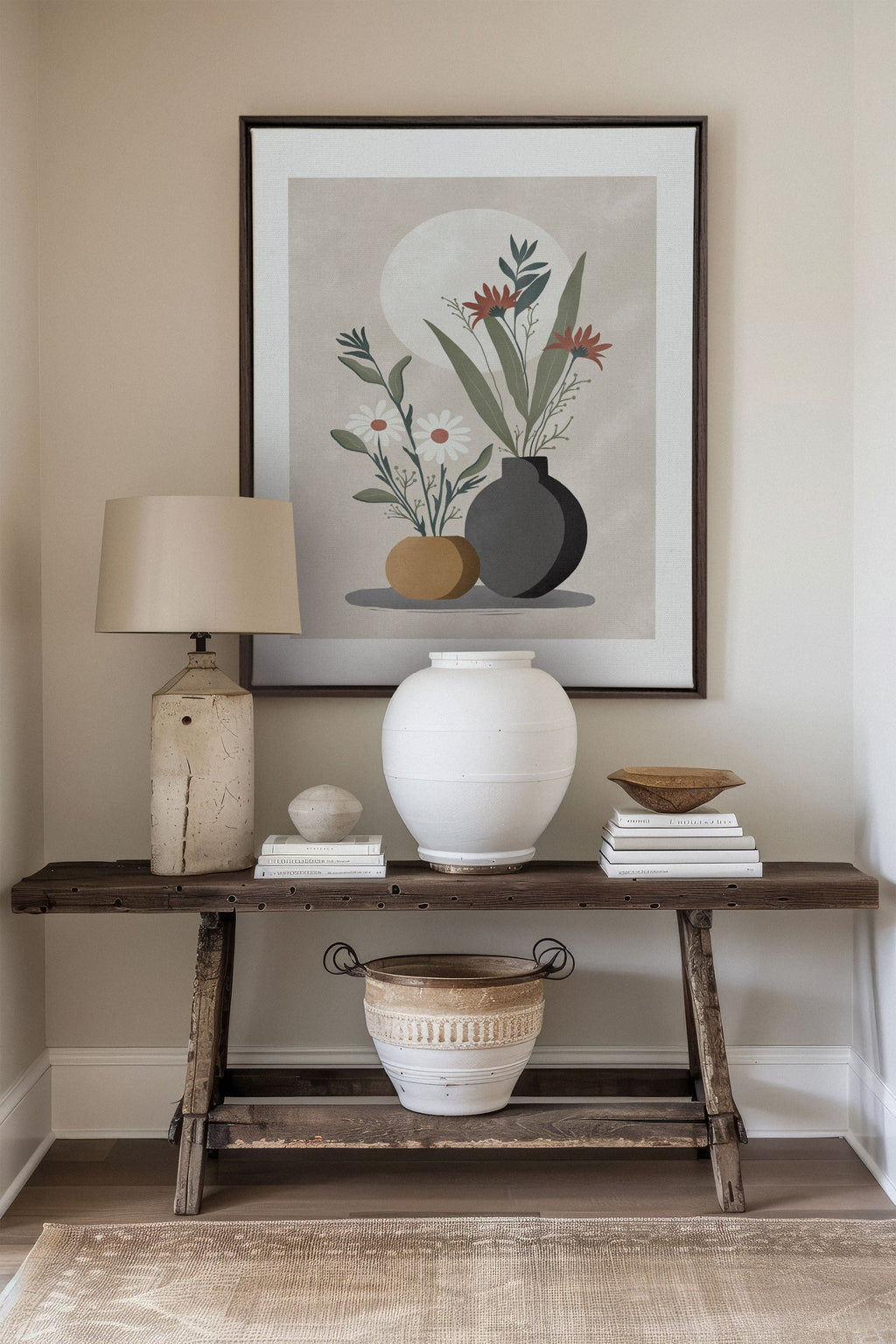 SUNLIT BLOOMS, Stretched Canvas Artwork