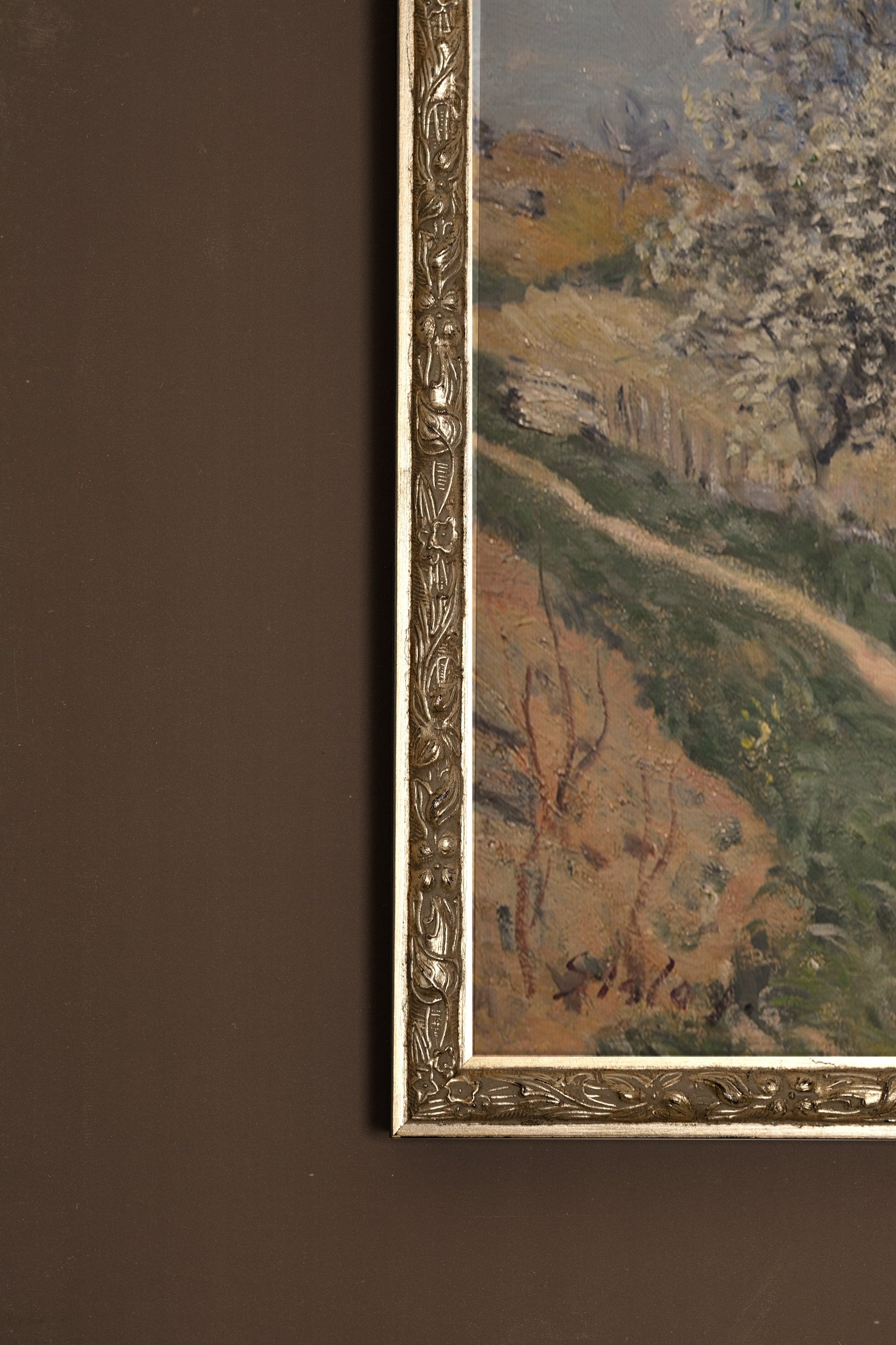 Blooming in Bougival, Vintage Silver Frame