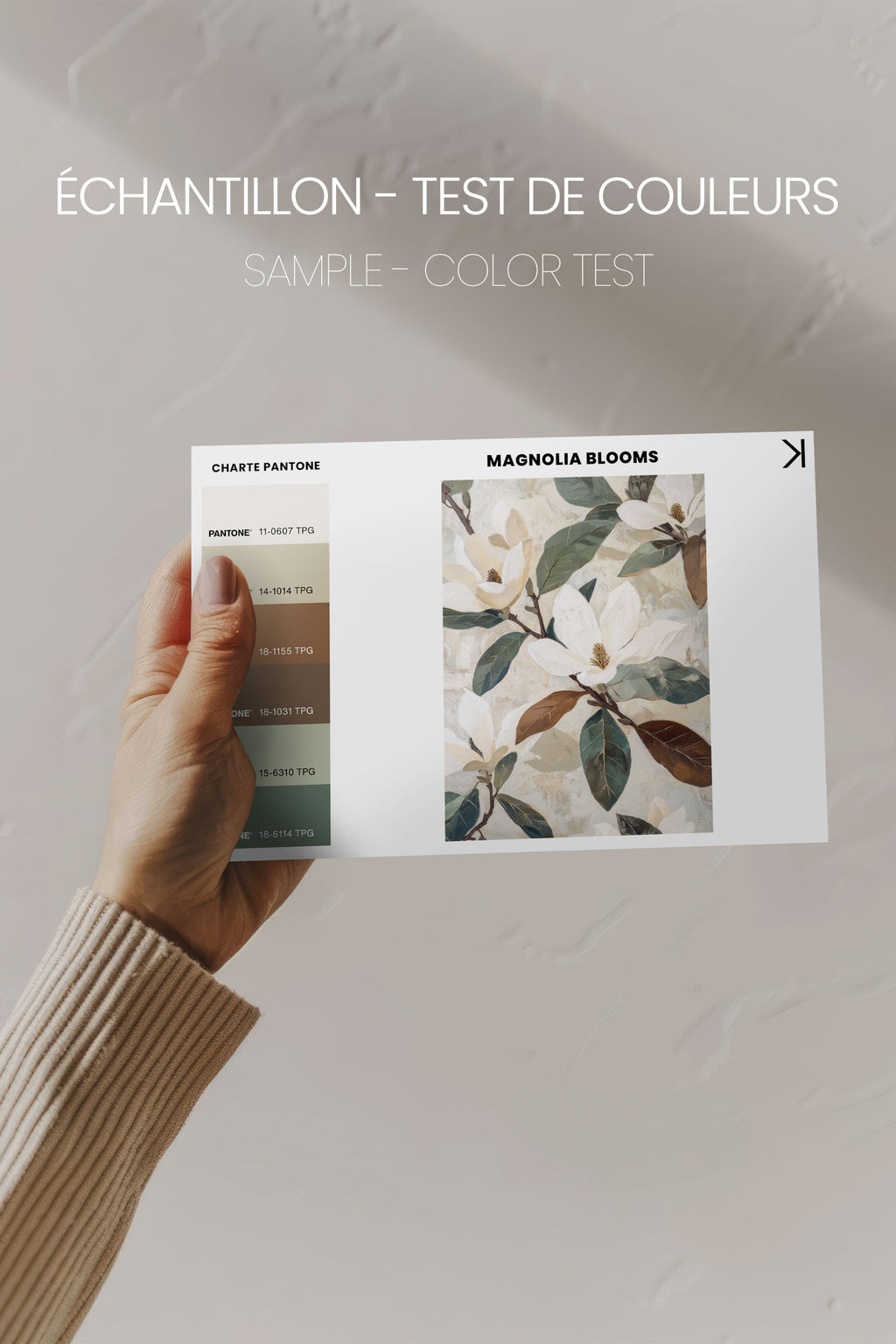 MAGNOLIA BLOOMS, Stretched Canvas Artwork