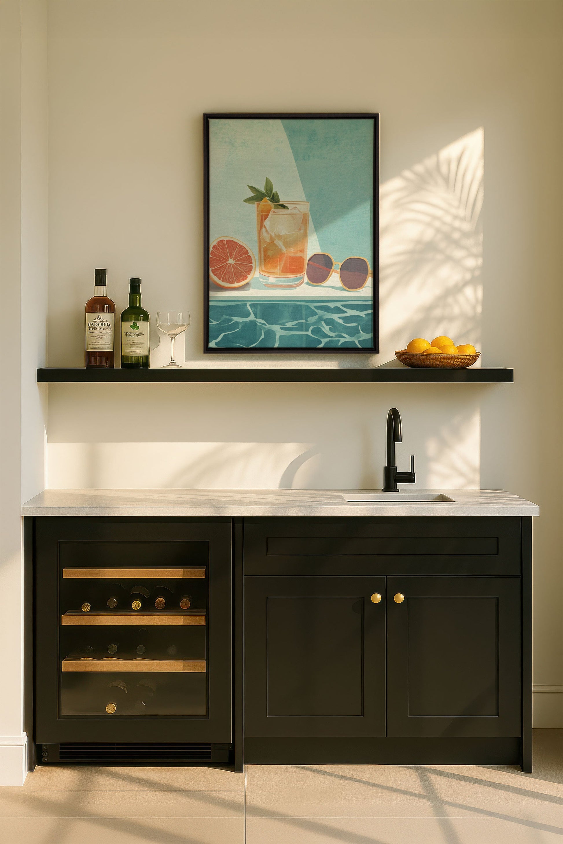 Summer Aperitif, Stretched Canvas Artwork