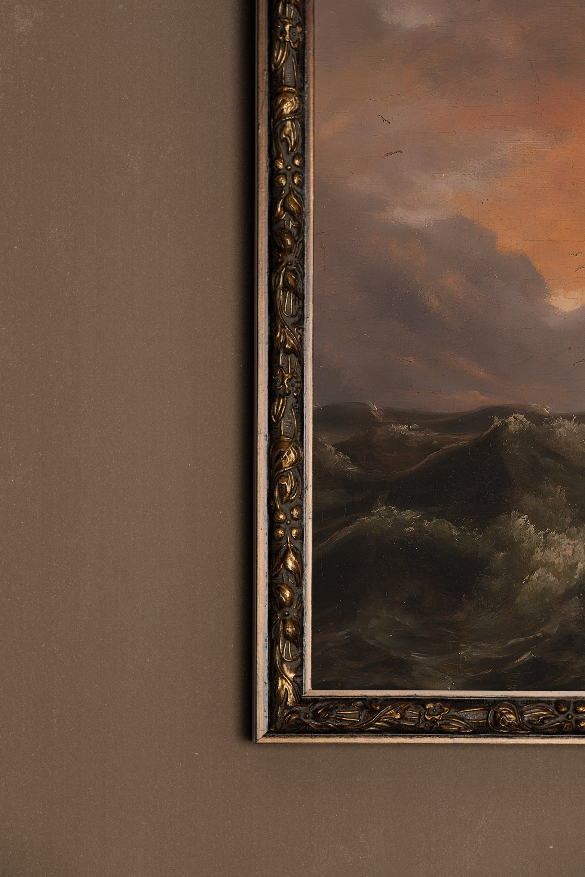 VINTAGE BRONZE FRAME, REMNANT OF THE WAVES