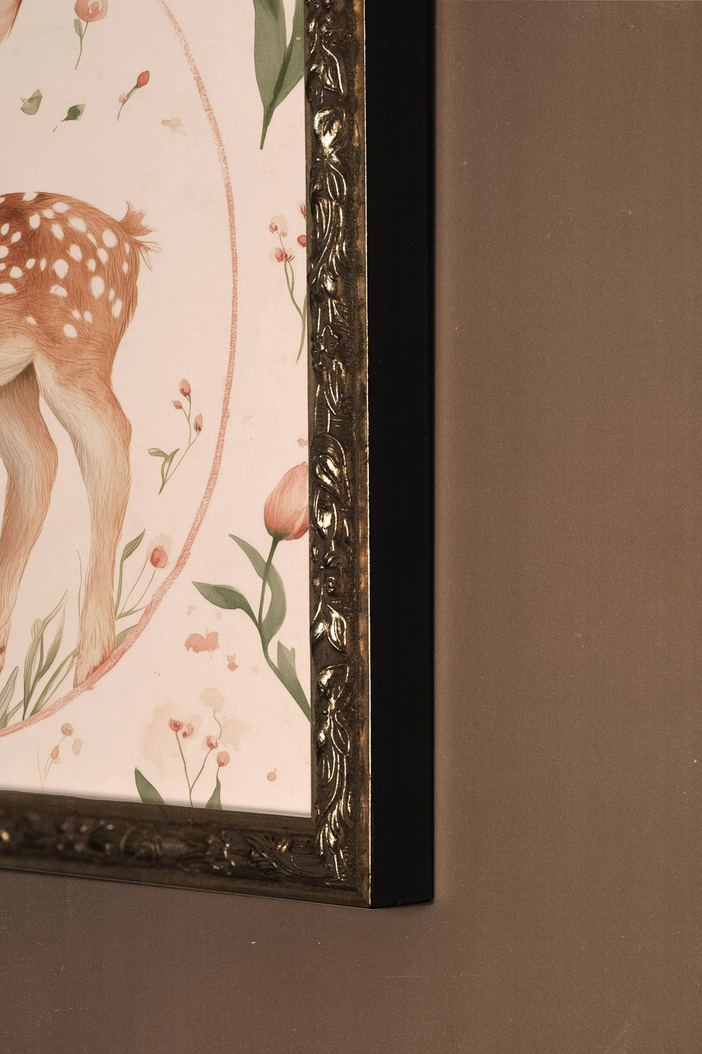 Little Fawn, Vintage Silver Frame