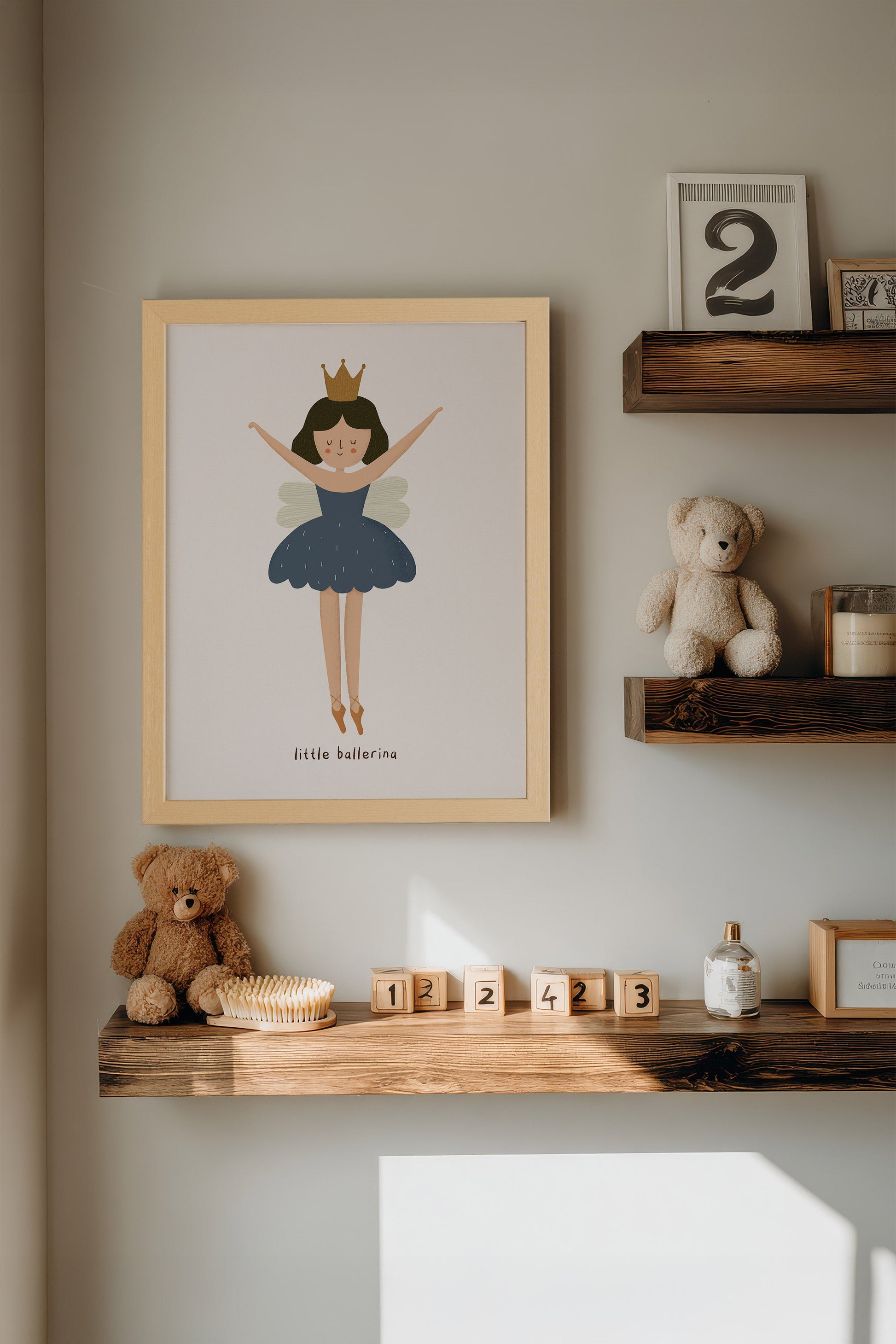 Small Ballerina, Framed Stiff Canvas