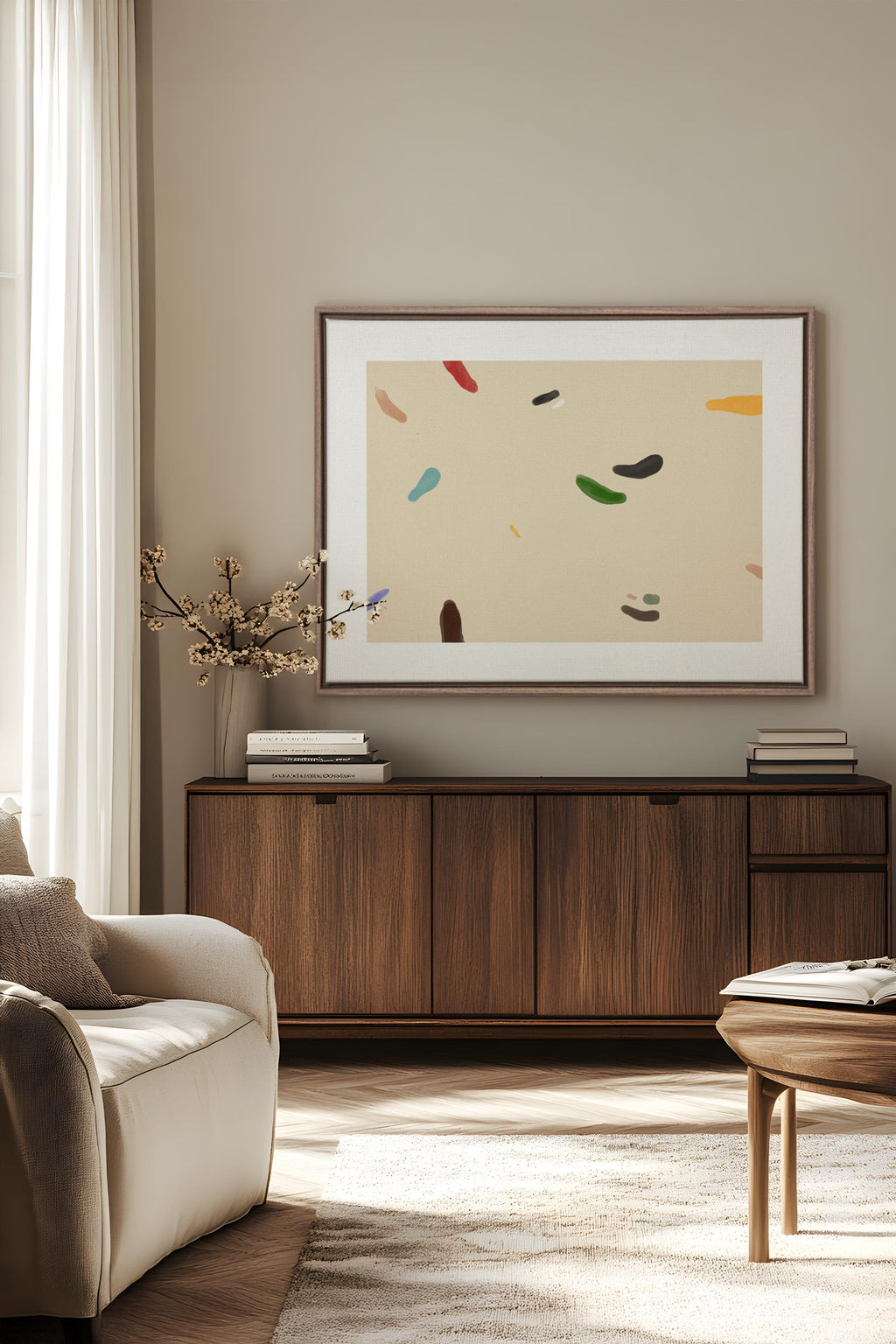 WATERCOLOR DRIFT, Stretched Canvas Artwork