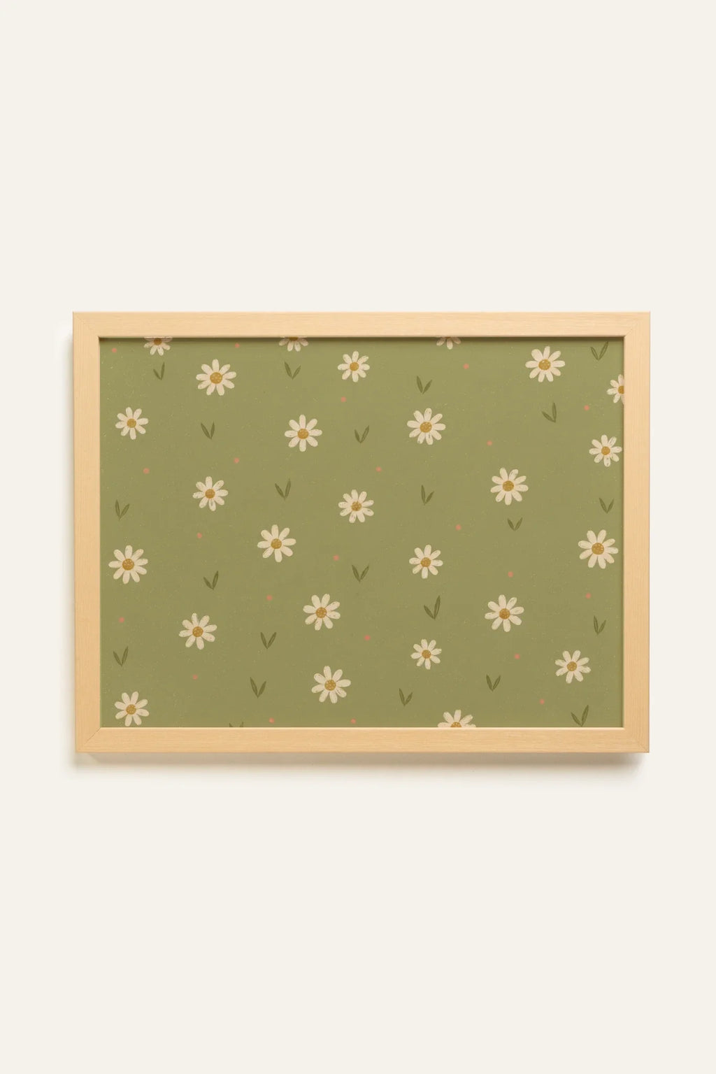 Daisy Dream, Artwork on Stretched Canvas, Natural Clear Framed (collective)