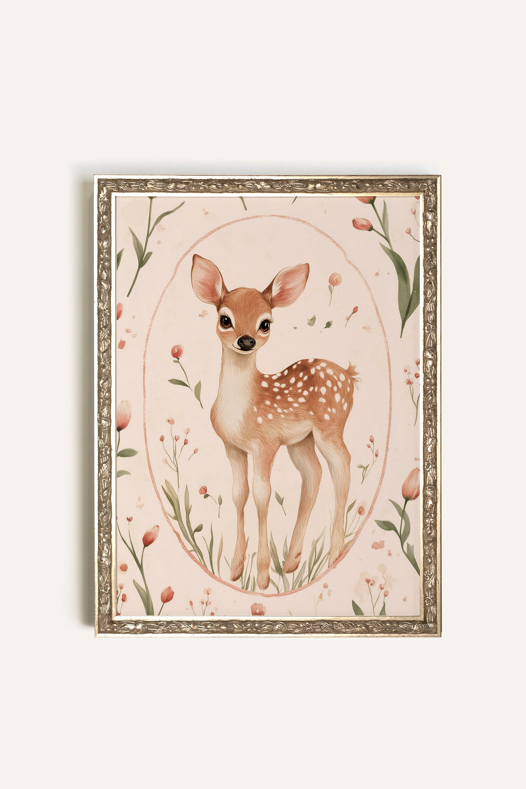 Little Fawn, Vintage Silver Frame