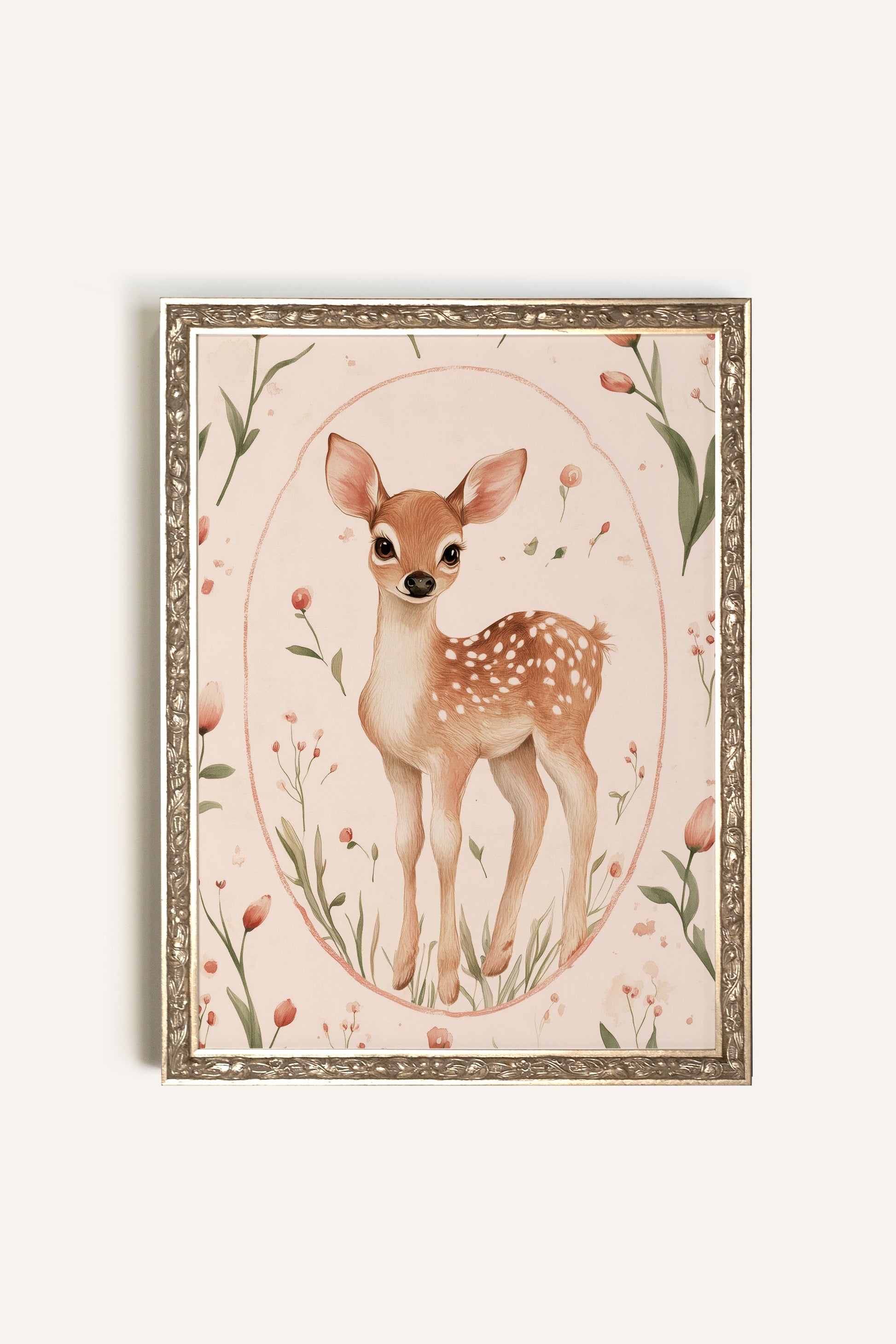 Little Fawn, Vintage Silver Frame