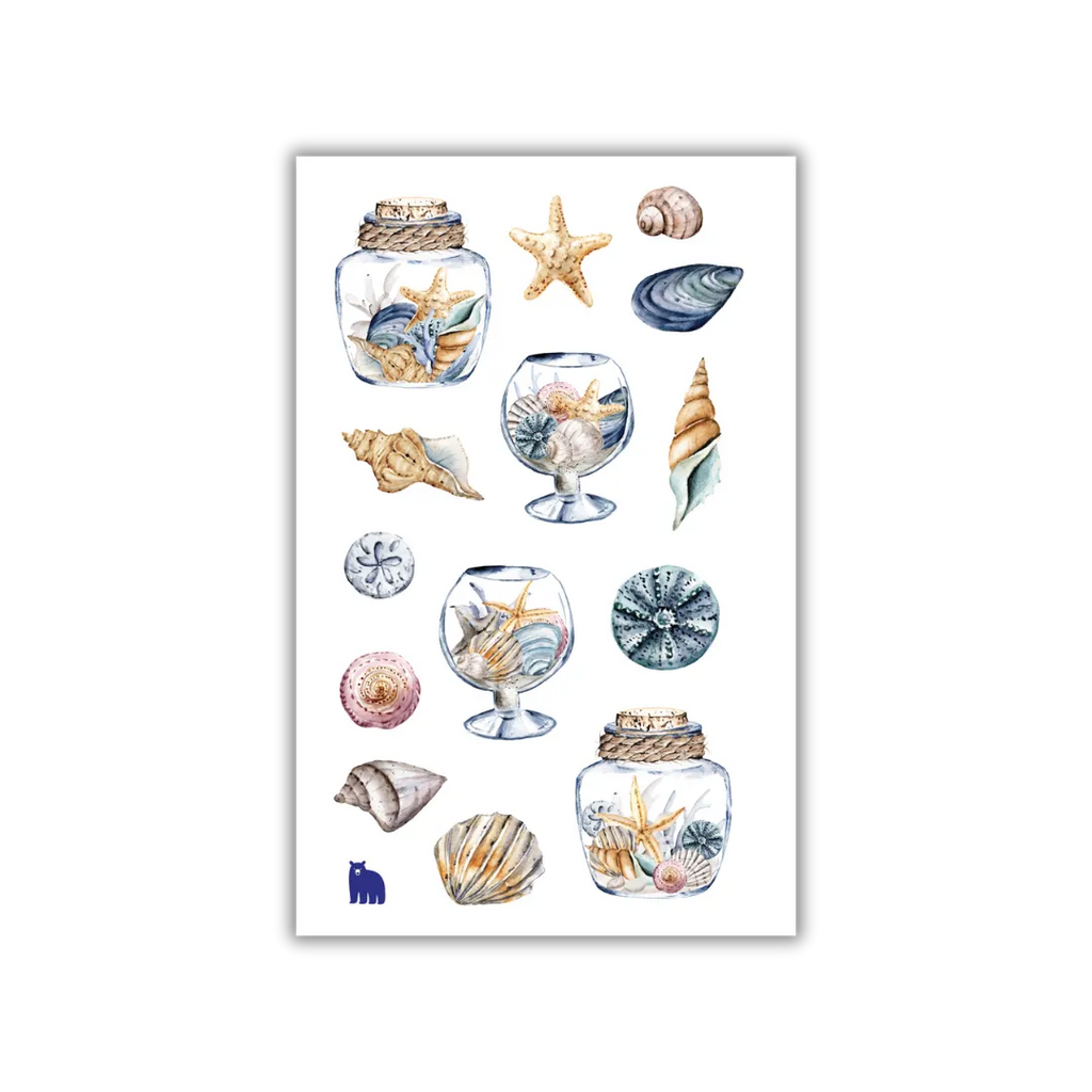 Seashells from the Seashore - Four Bears Sticker Club