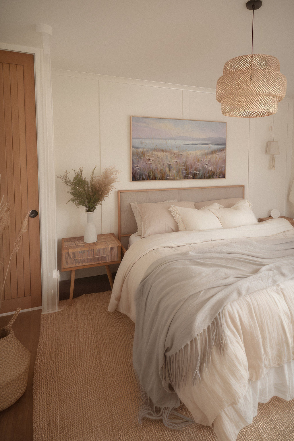 Rose Lagoon, Stretched Canvas Artwork