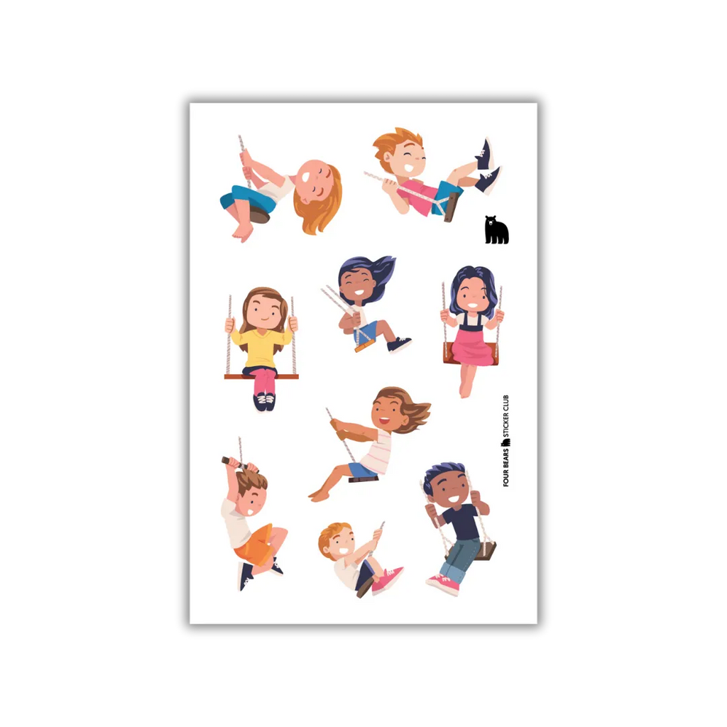 Spring Swings - Four Bears Sticker Club