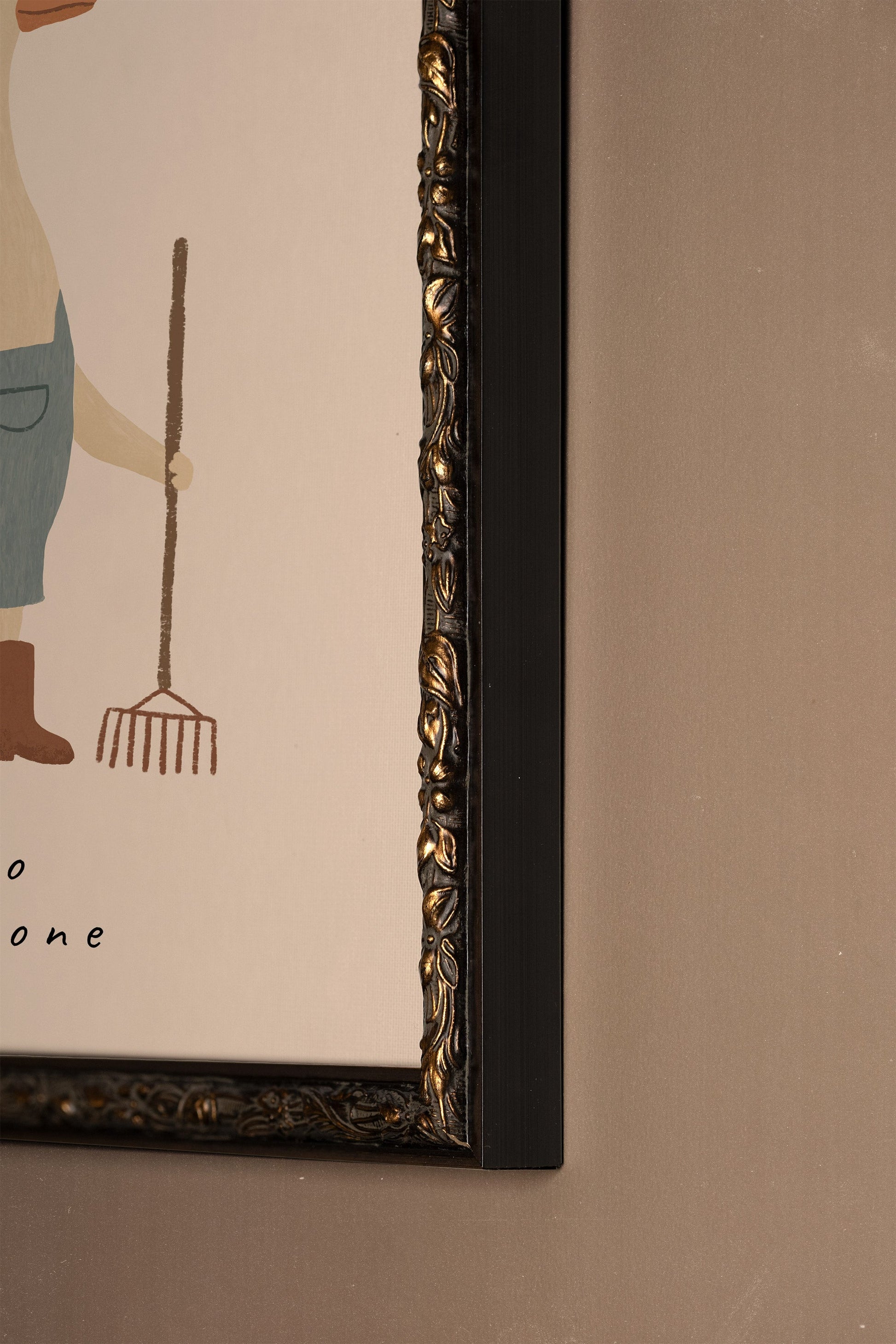 Hello Little One, Vintage Bronze Frame