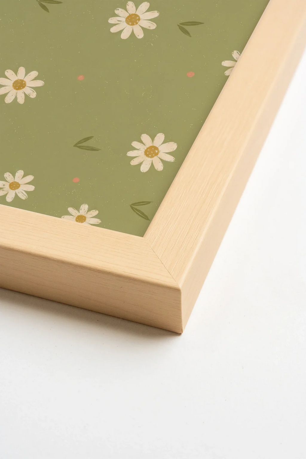 Daisy Dream, Artwork on Stretched Canvas, Natural Clear Framed (collective)