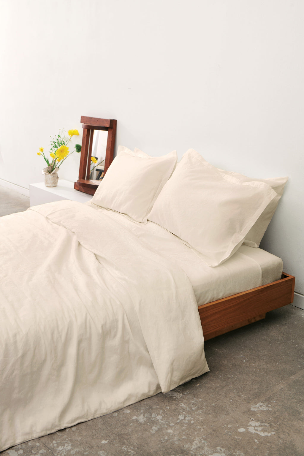 Linen Duvet Cover and Pillow Sham Set