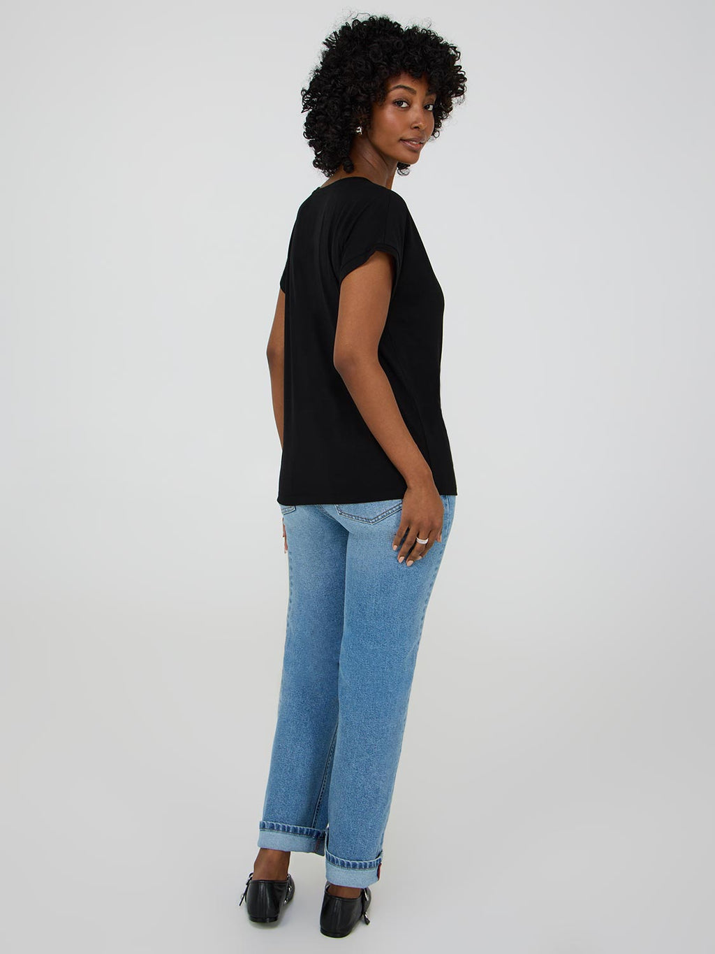 Cuffed Dolman Sleeve Top