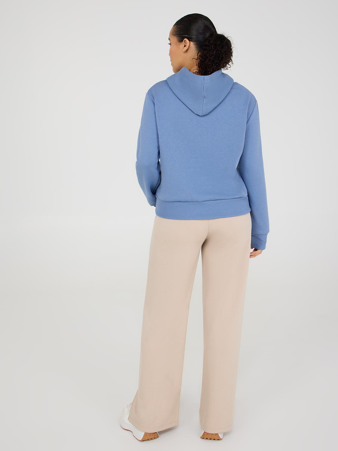 Sweat à capuche en polaire à taille