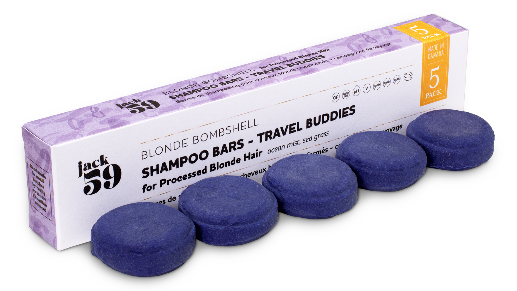 Recharge Travel Buddy, pack de 5 - Shampoing