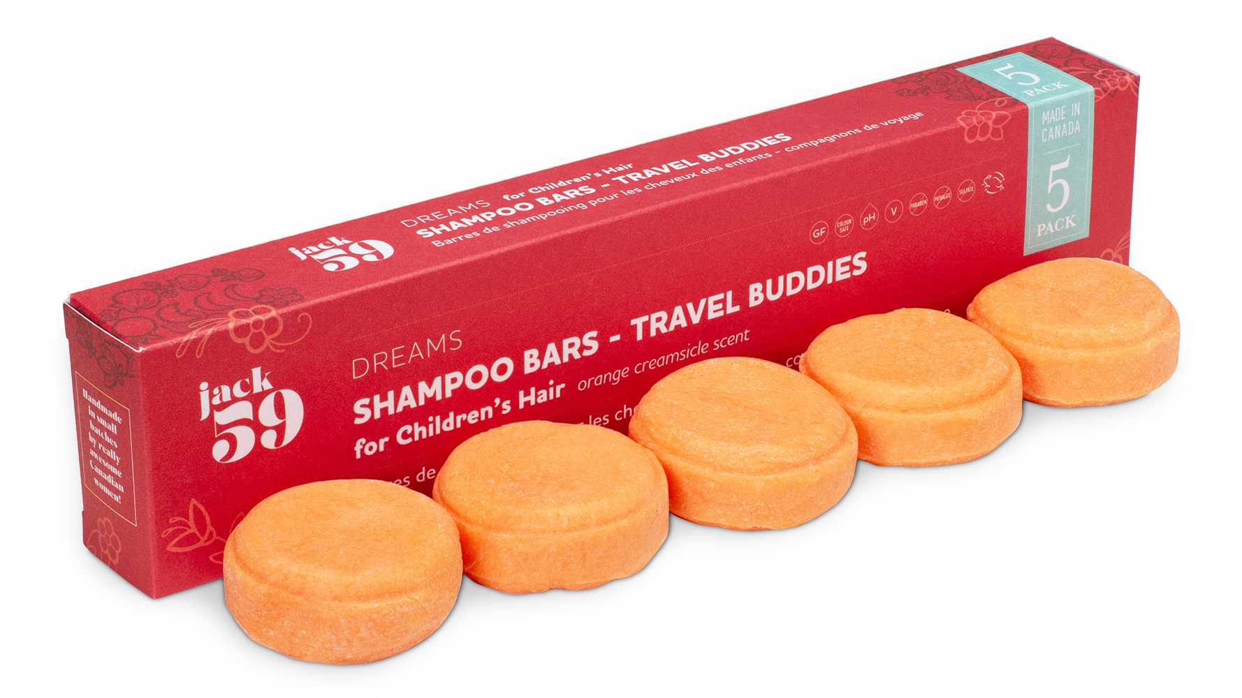 Recharge Travel Buddy, pack de 5 - Shampoing