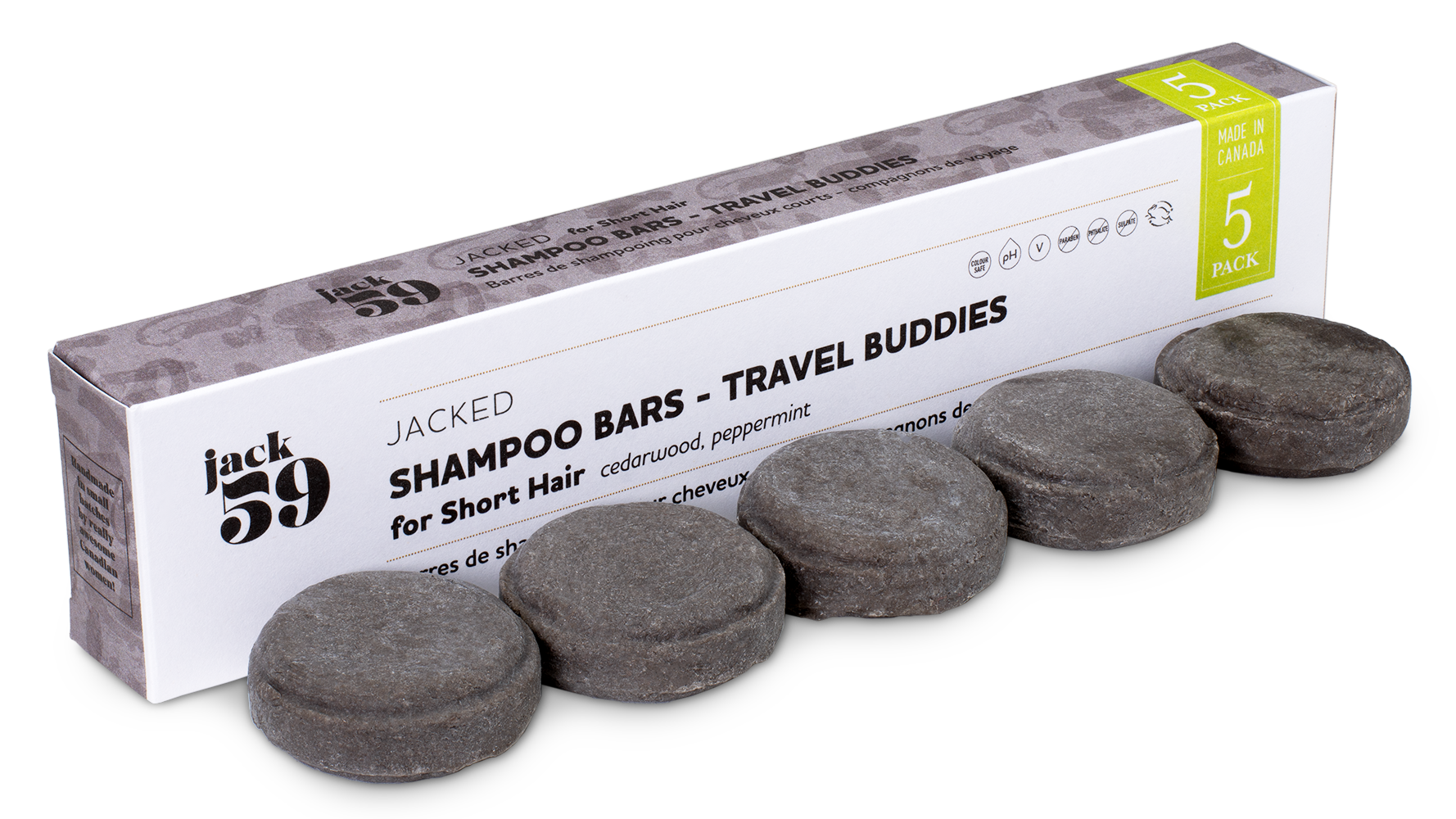 Recharge Travel Buddy, pack de 5 - Shampoing