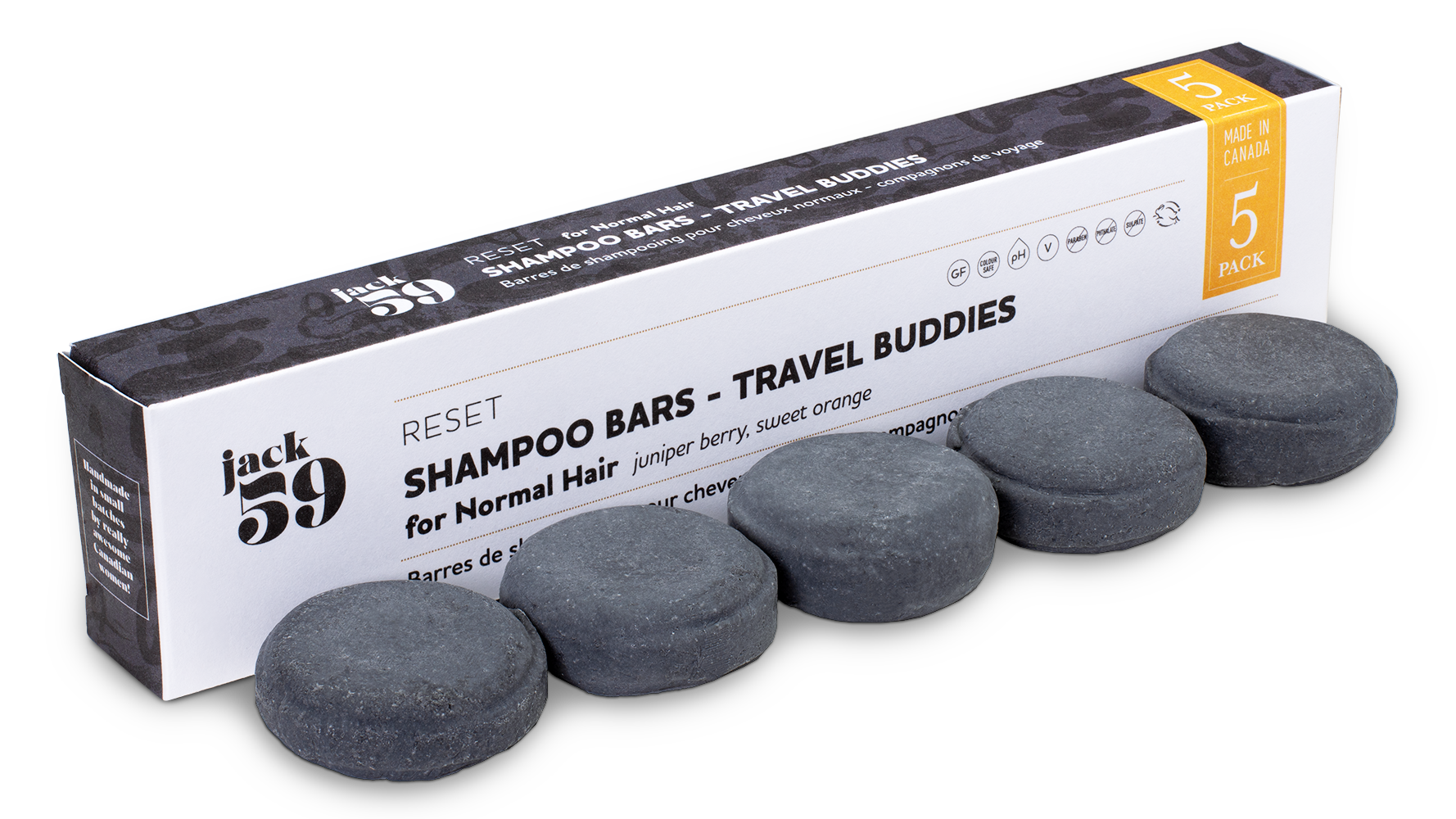 Recharge Travel Buddy, pack de 5 - Shampoing