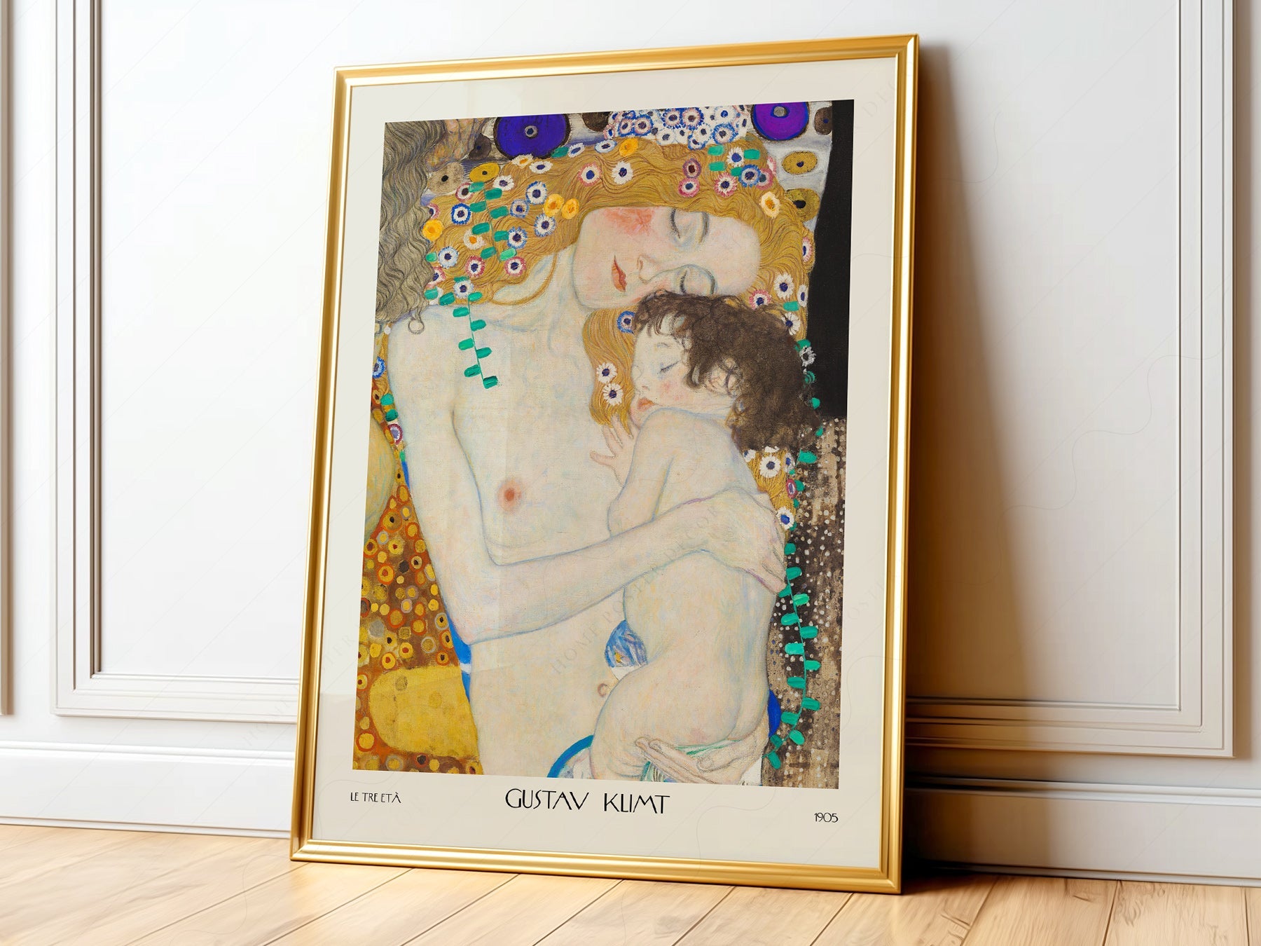 Gustav Klimt Mother and Child Art Print – Le Tre Età Wall Poster