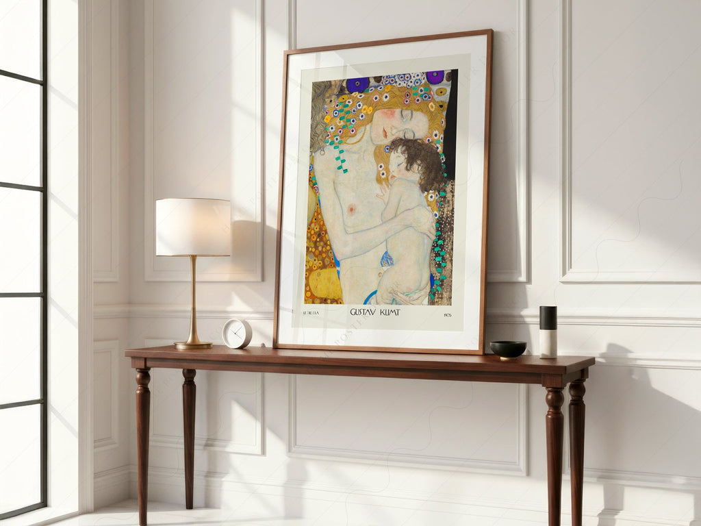 Gustav Klimt Mother and Child Art Print – Le Tre Età Wall Poster