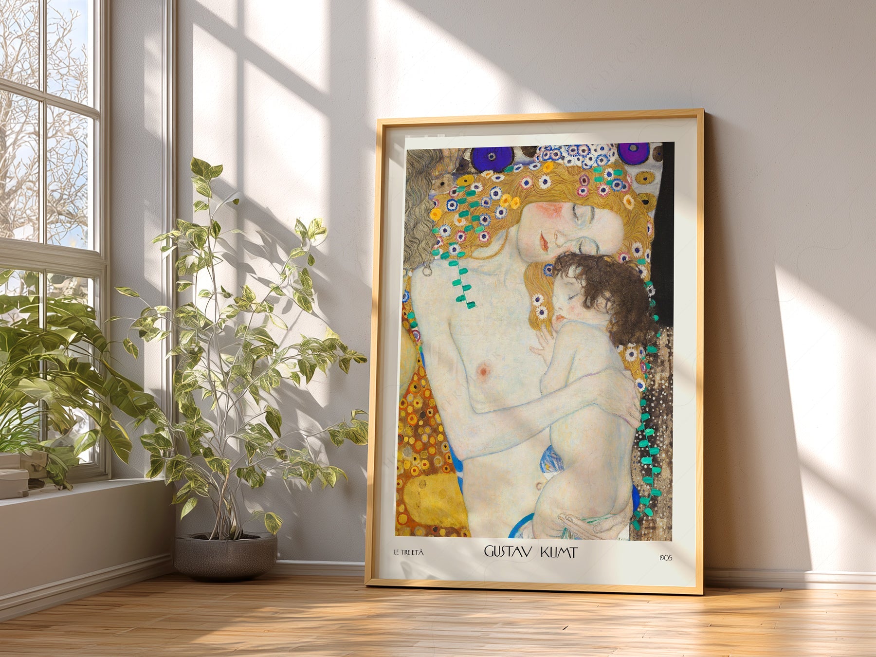 Gustav Klimt Mother and Child Art Print – Le Tre Età Wall Poster