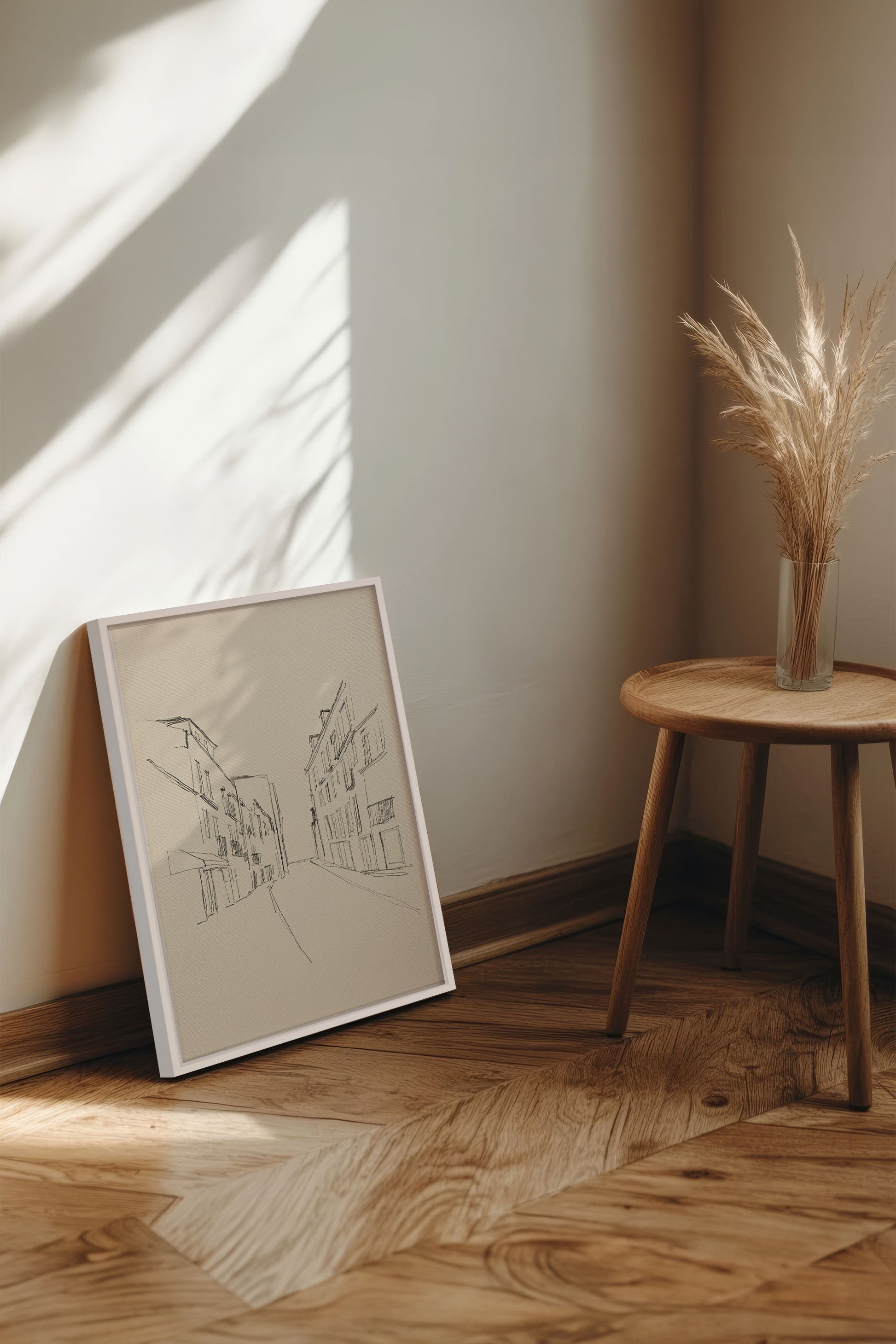 Urban Sketch, Stretched Canvas Artwork