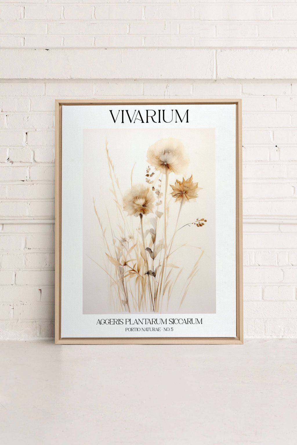 HERBARIUM REVERIE, Stretched Canvas Artwork