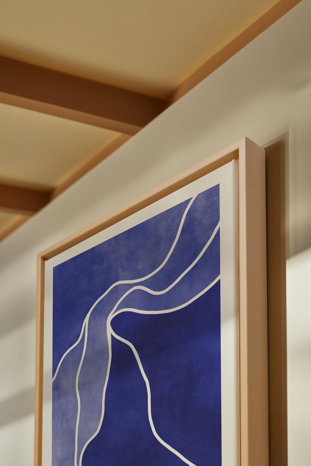 INDIGO REFLECTION, Stretched Canvas Artwork