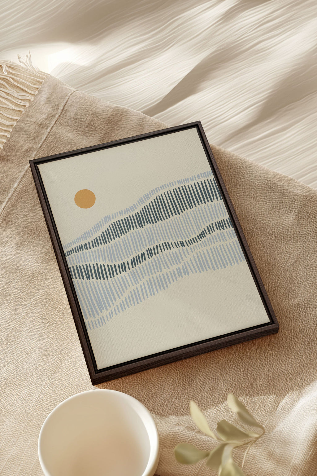 WAVES, Stretched Canvas Artwork