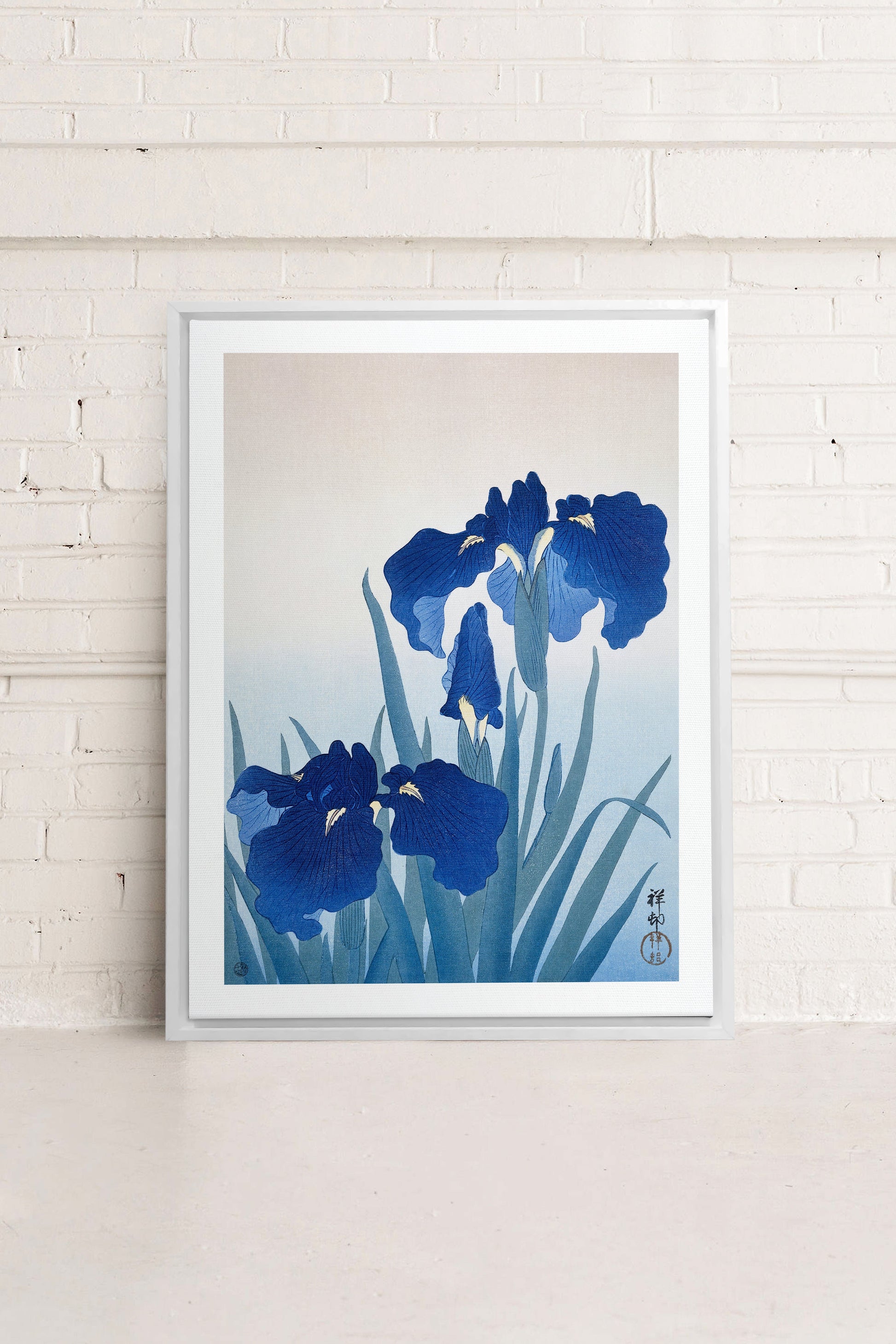 IRIS FLOWERS, Stretched Canvas Artwork