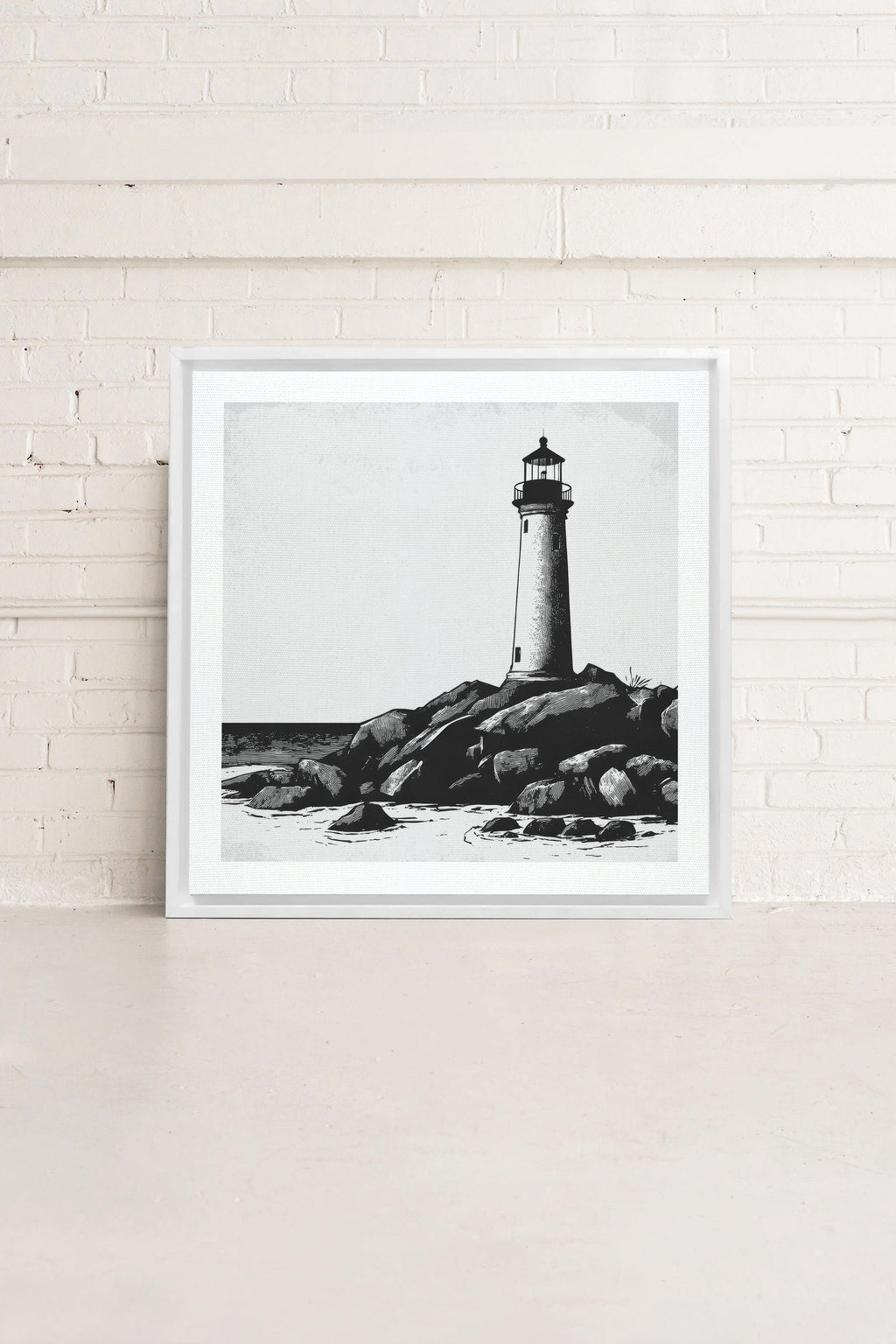 Rocky Shore Light, Stretched Canvas Artwork