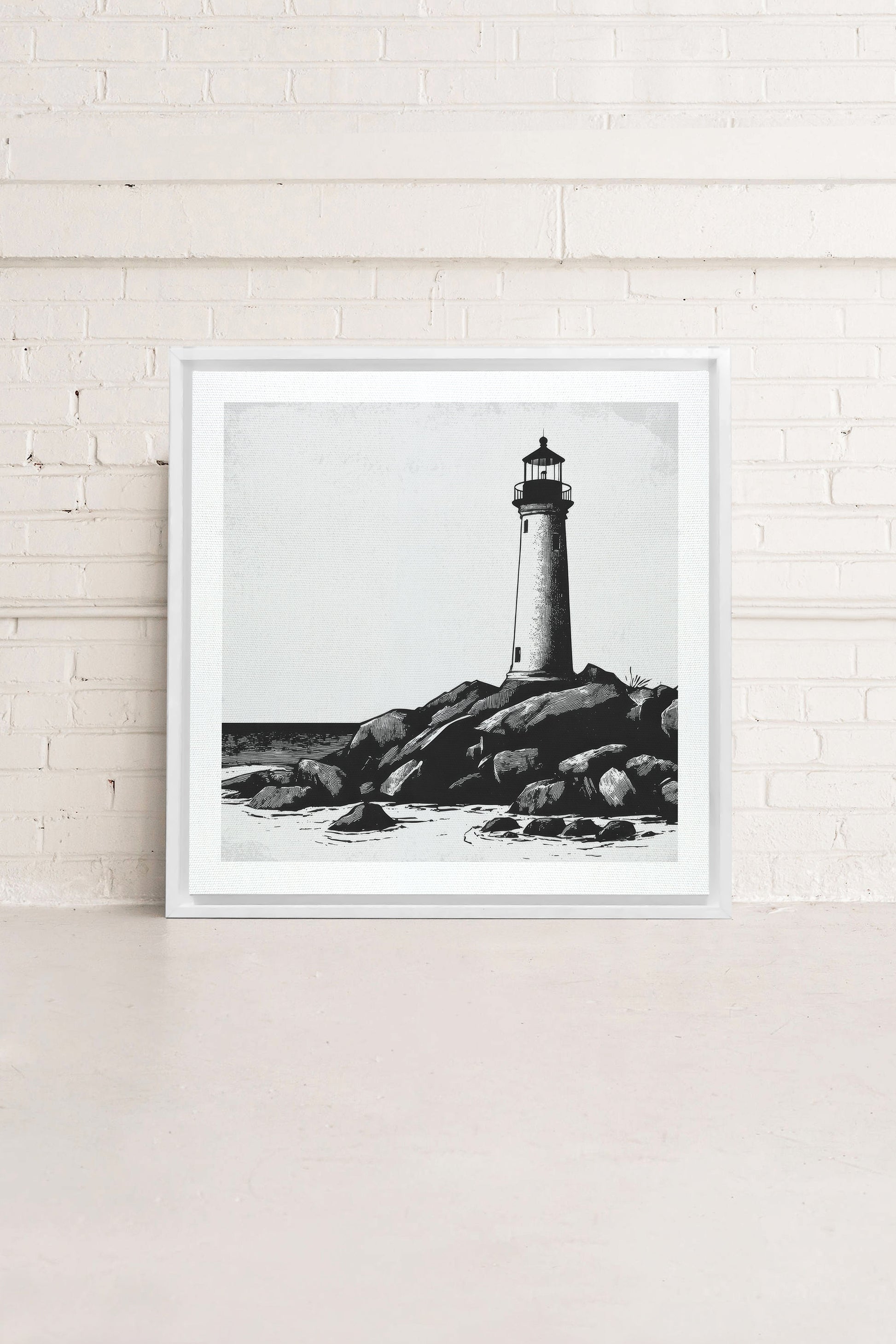 Rocky Shore Light, Stretched Canvas Artwork