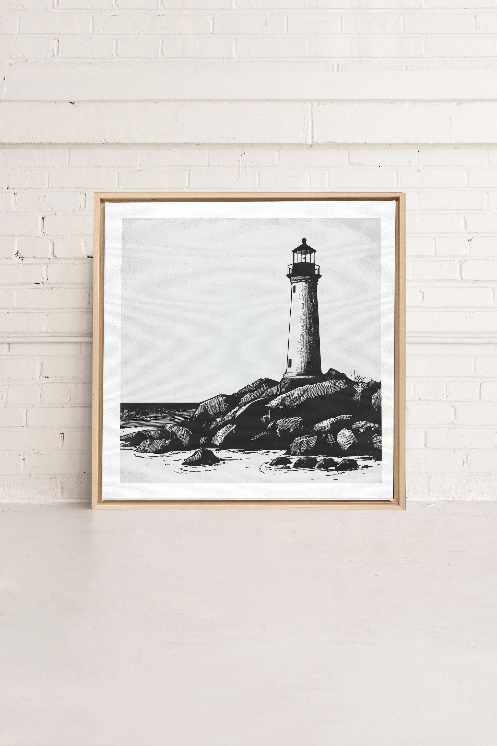 Rocky Shore Light, Stretched Canvas Artwork