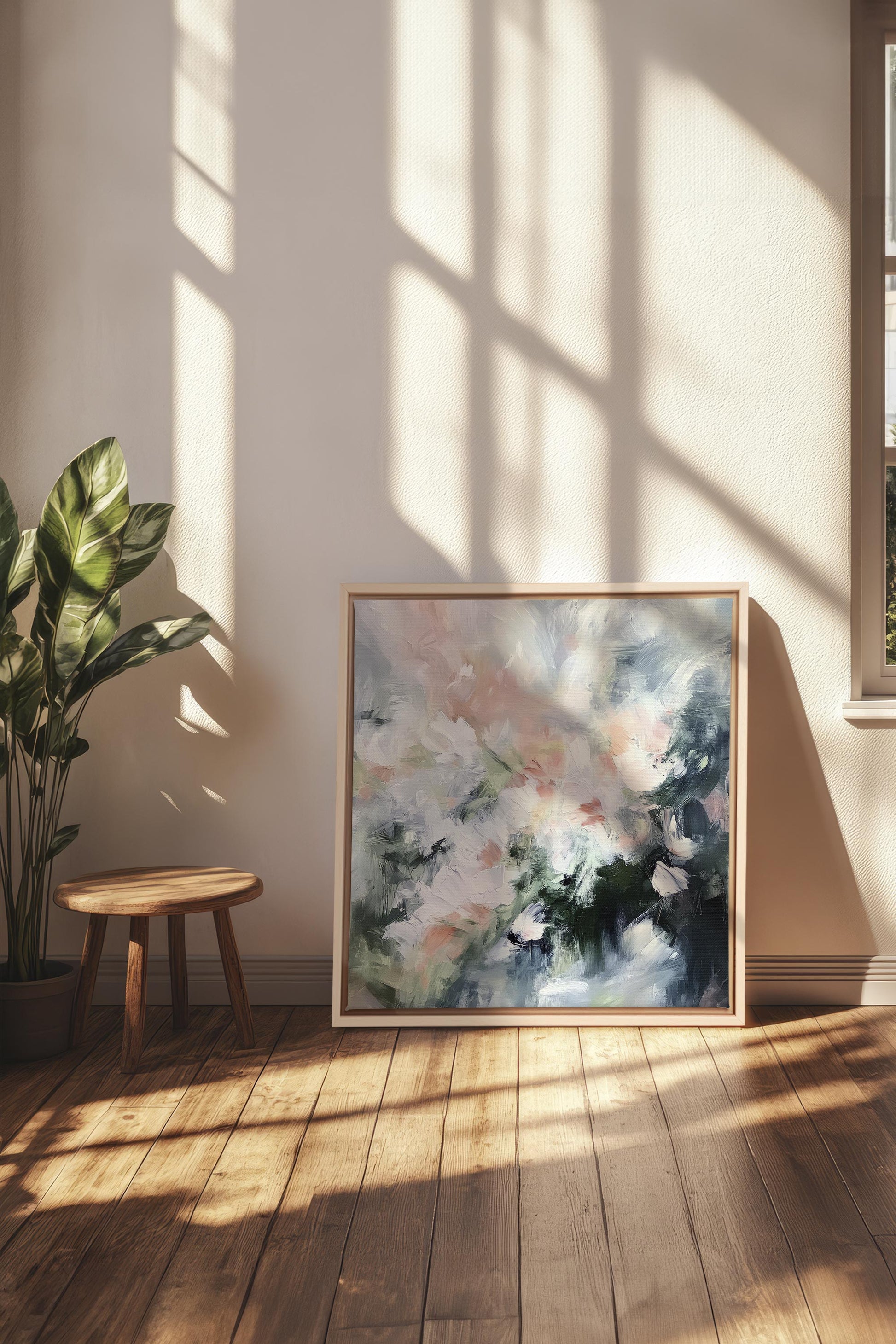 BLUSH HARMONY, Stretched Canvas Artwork
