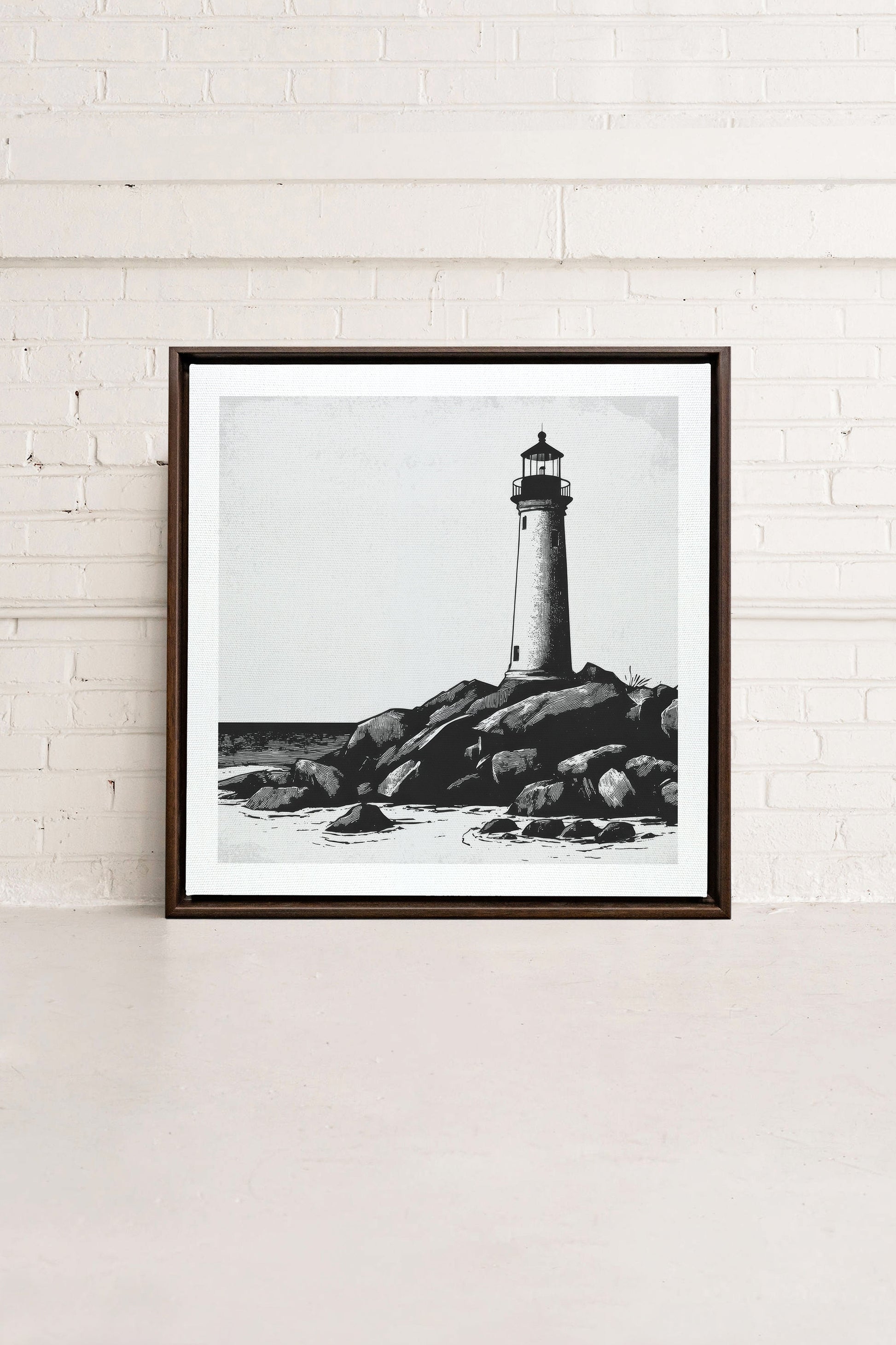 Rocky Shore Light, Stretched Canvas Artwork