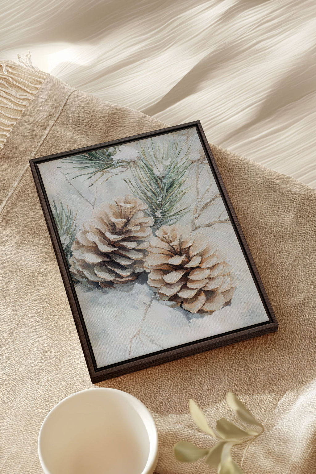 Frost Splashes, Stretched Canvas Artwork